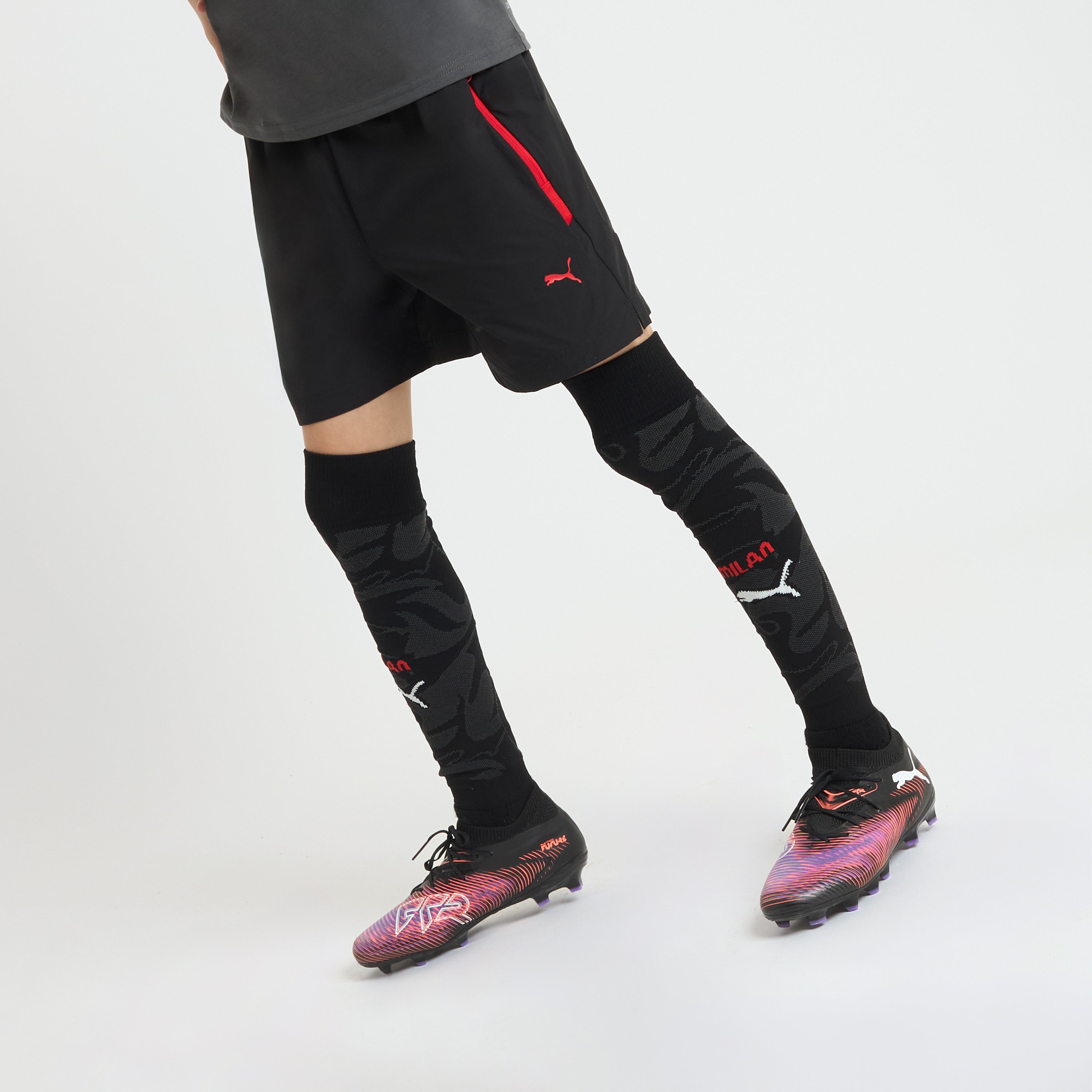 AC Milan Pumatech pantaloncini bambino nero 2025/26