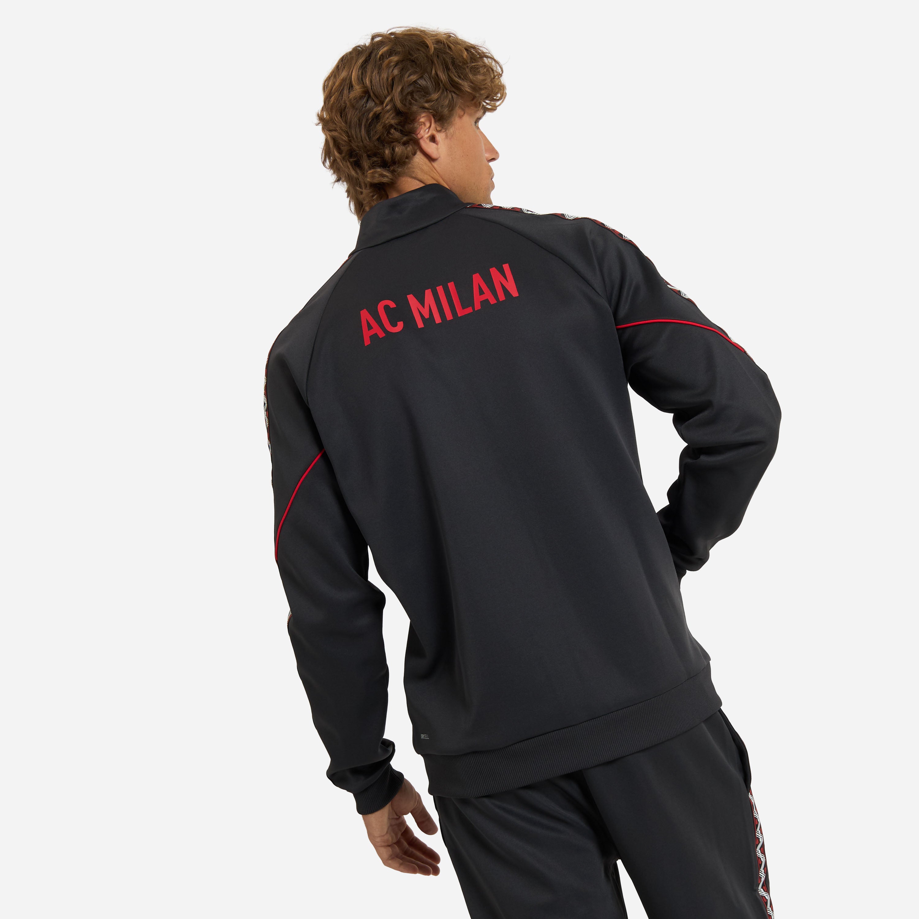 AC Milan King Giacca Grigia Zip Uomo taglia M poliestere