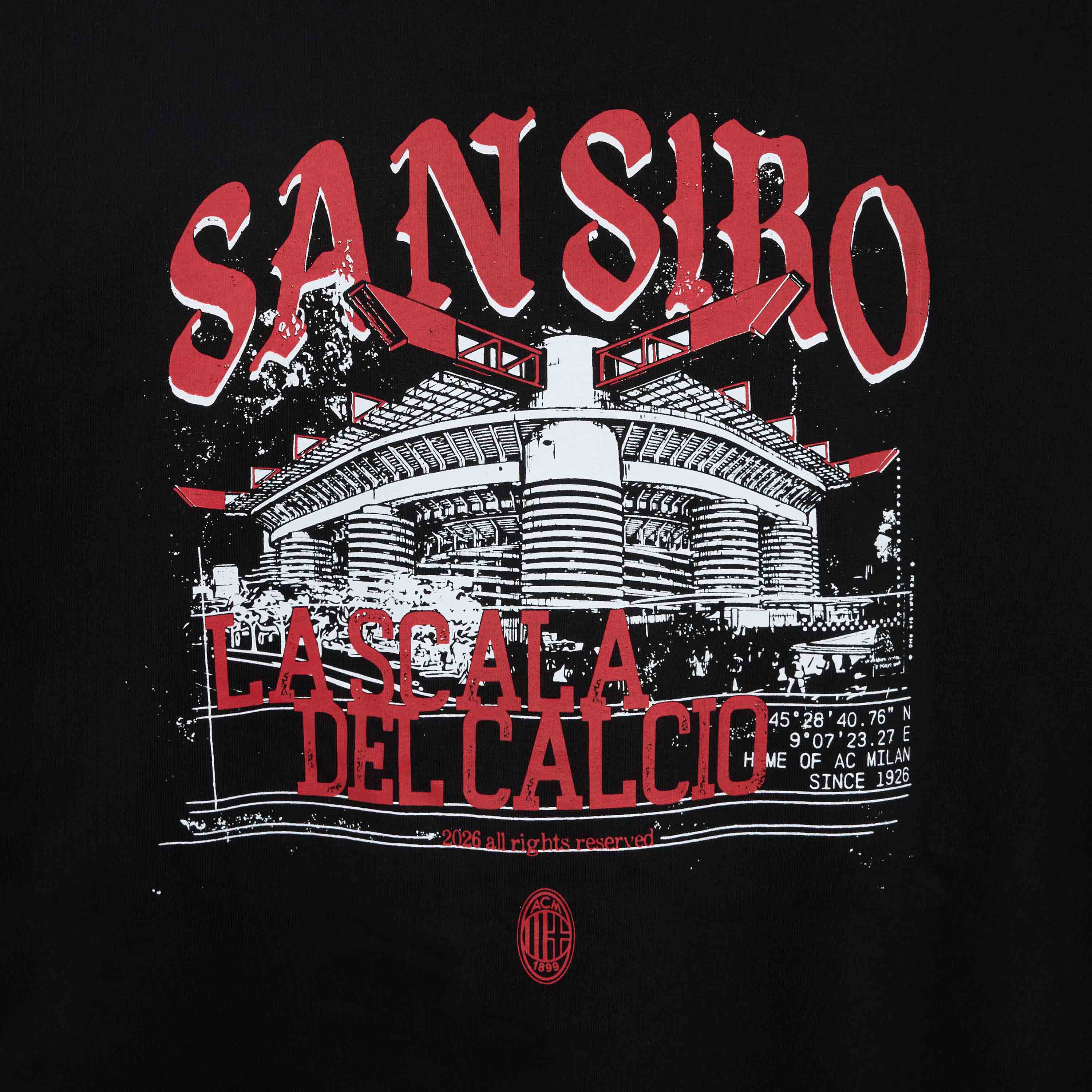 AC Milan San Siro maglia da tifoso nera taglia L