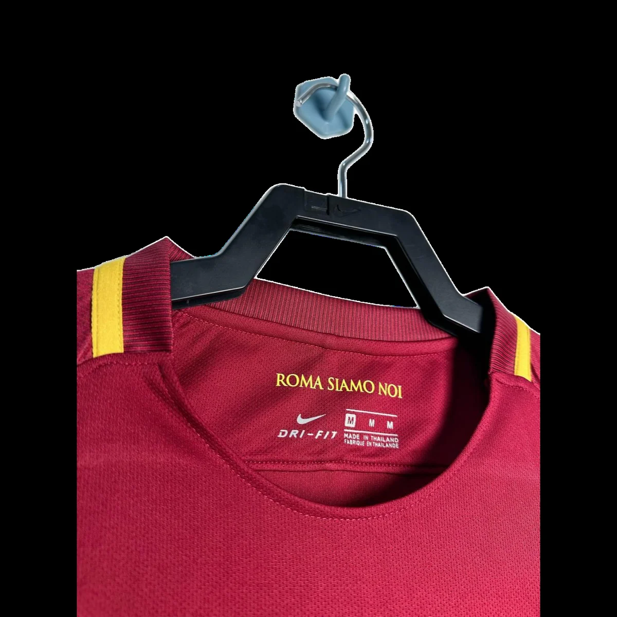 Roma 2017/18 Manica Lunga Maglia Retro rossa