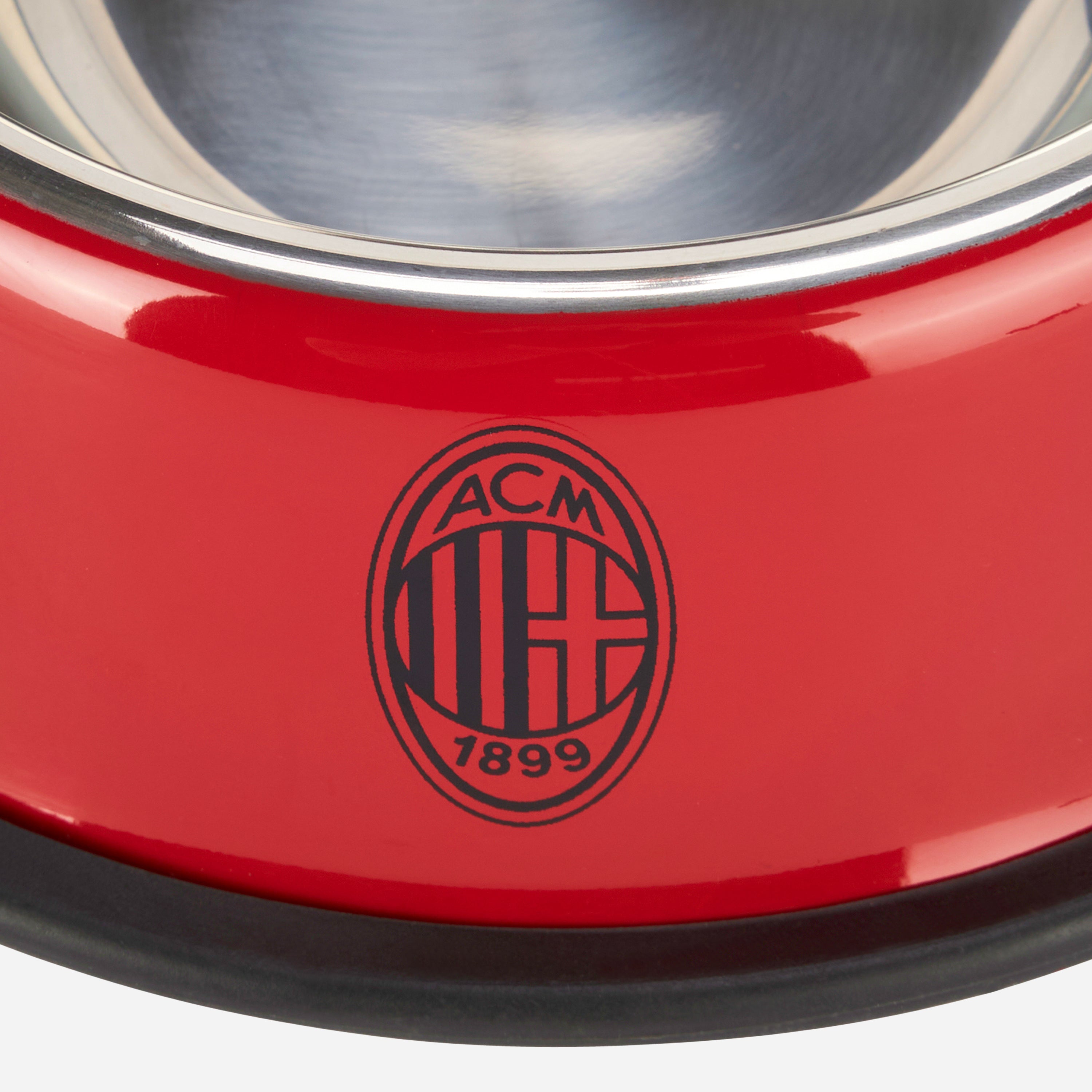 AC Milan ciotola acciaio cani gatti 500 ml logo