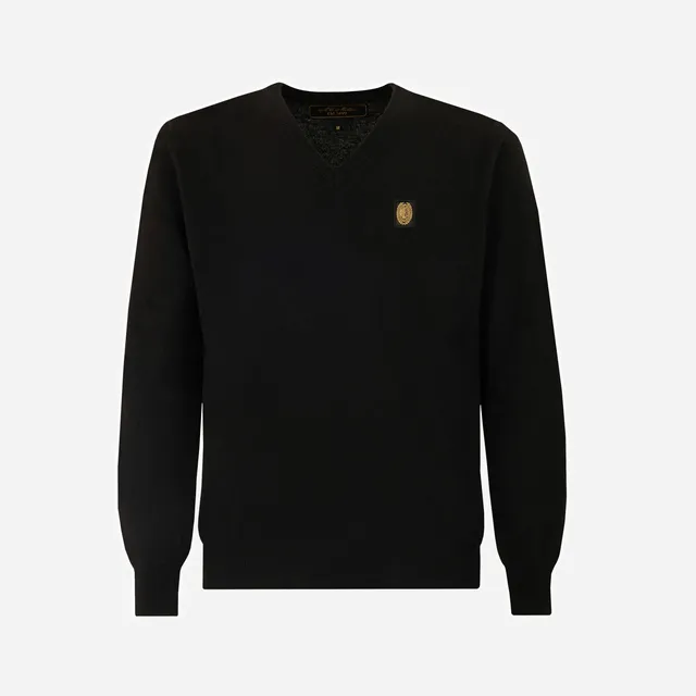 AC Milan Gold Essential maglione scollo V uomo cashmere
