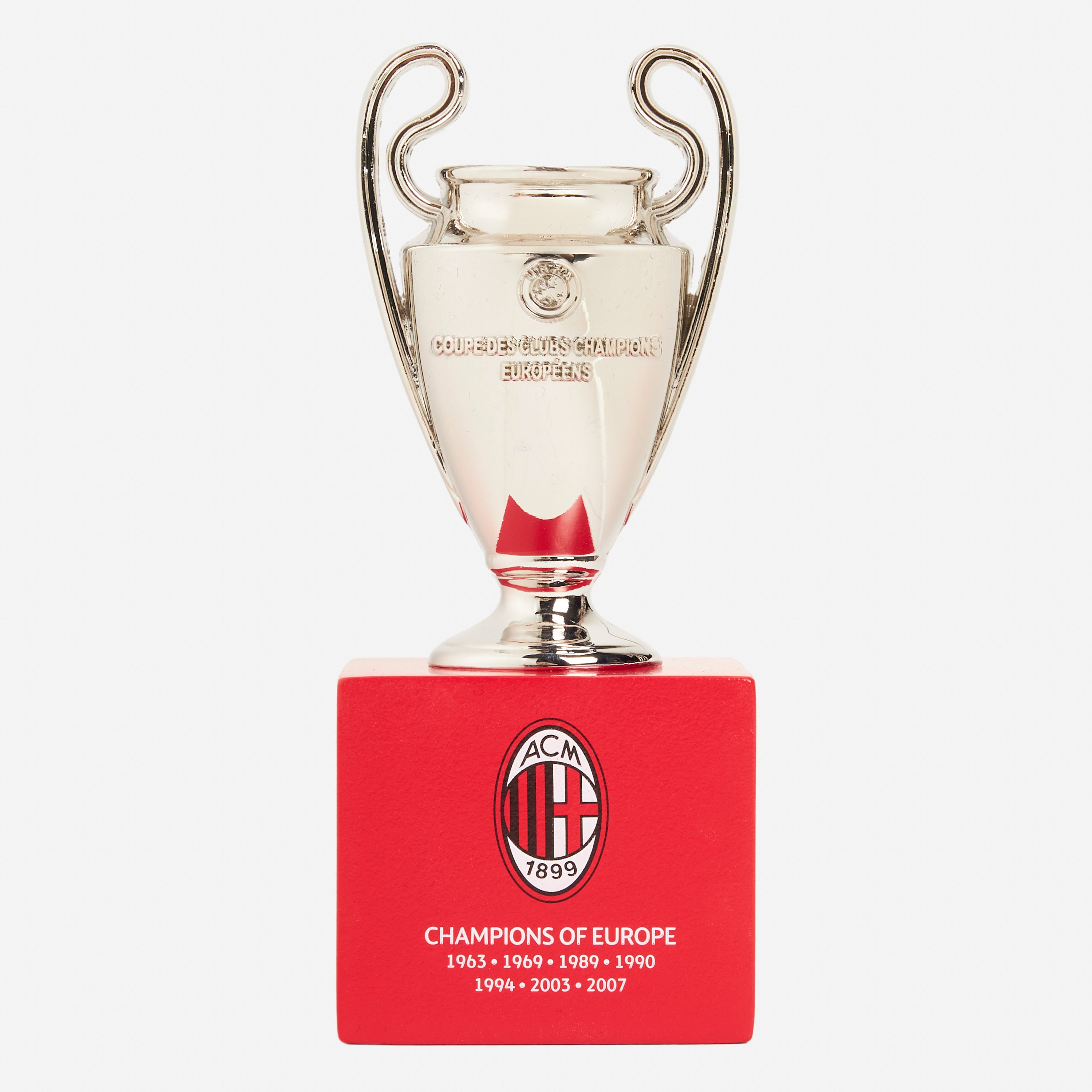 AC Milan Replica Coppa su Piedistallo Champions League Taglia Unica