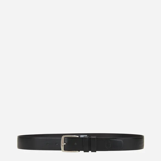 AC Milan Classic cintura pelle uomo nera con logo