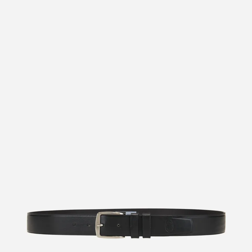 AC Milan Classic cintura pelle uomo nera con logo