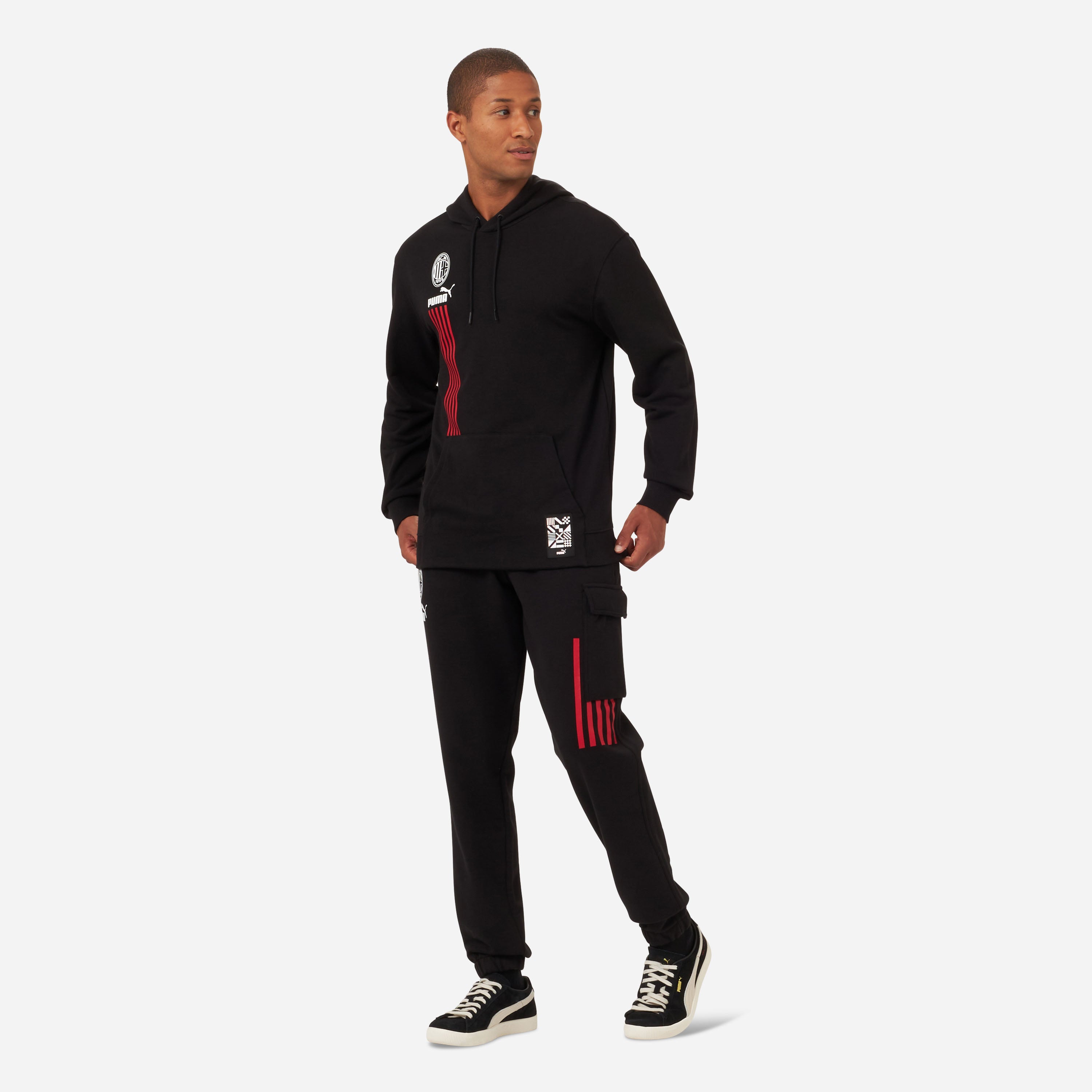 AC Milan Tute Sportive Milan FtblCulture pantaloni cargo cotone