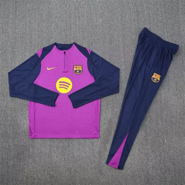 Tifoso Store Tuta Barcellona 2025/26 tuta sportiva viola mezza zip
