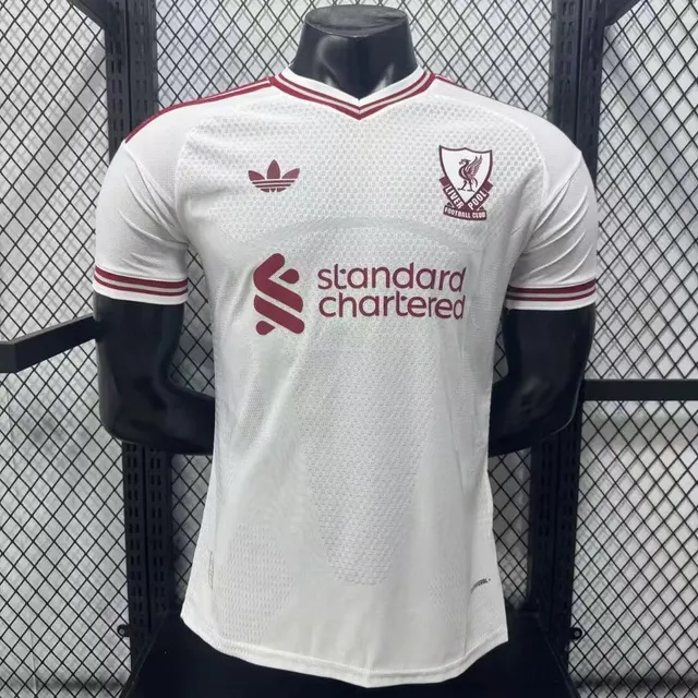 Liverpool 2026/27 seconda maglia gara player bianca S-XXL