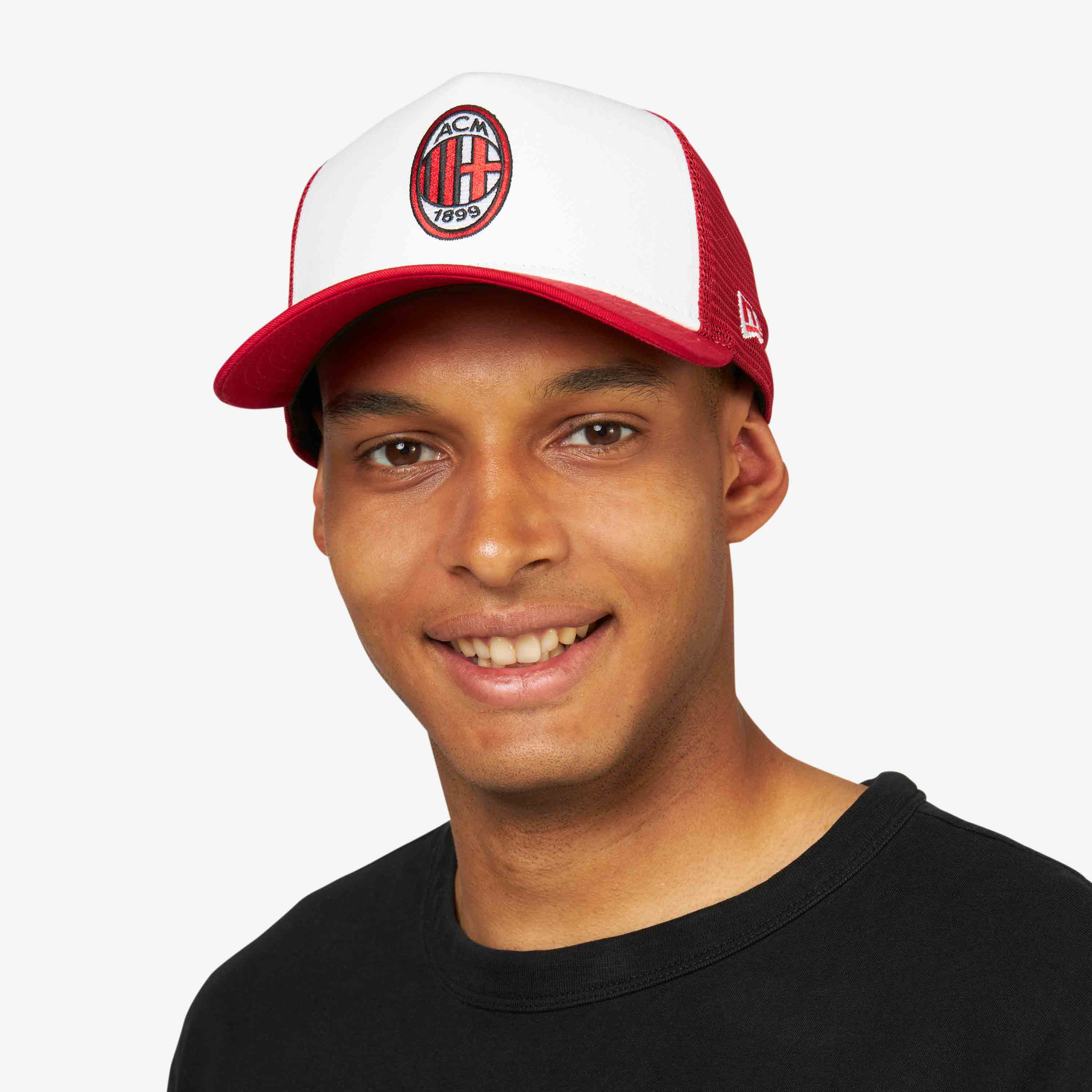 AC Milan New Era Trucker Cappello con Logo Taglia Unica