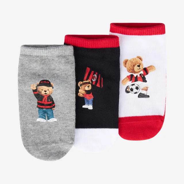 AC Milan Newborn Teddy calzini neonato box 3 paia