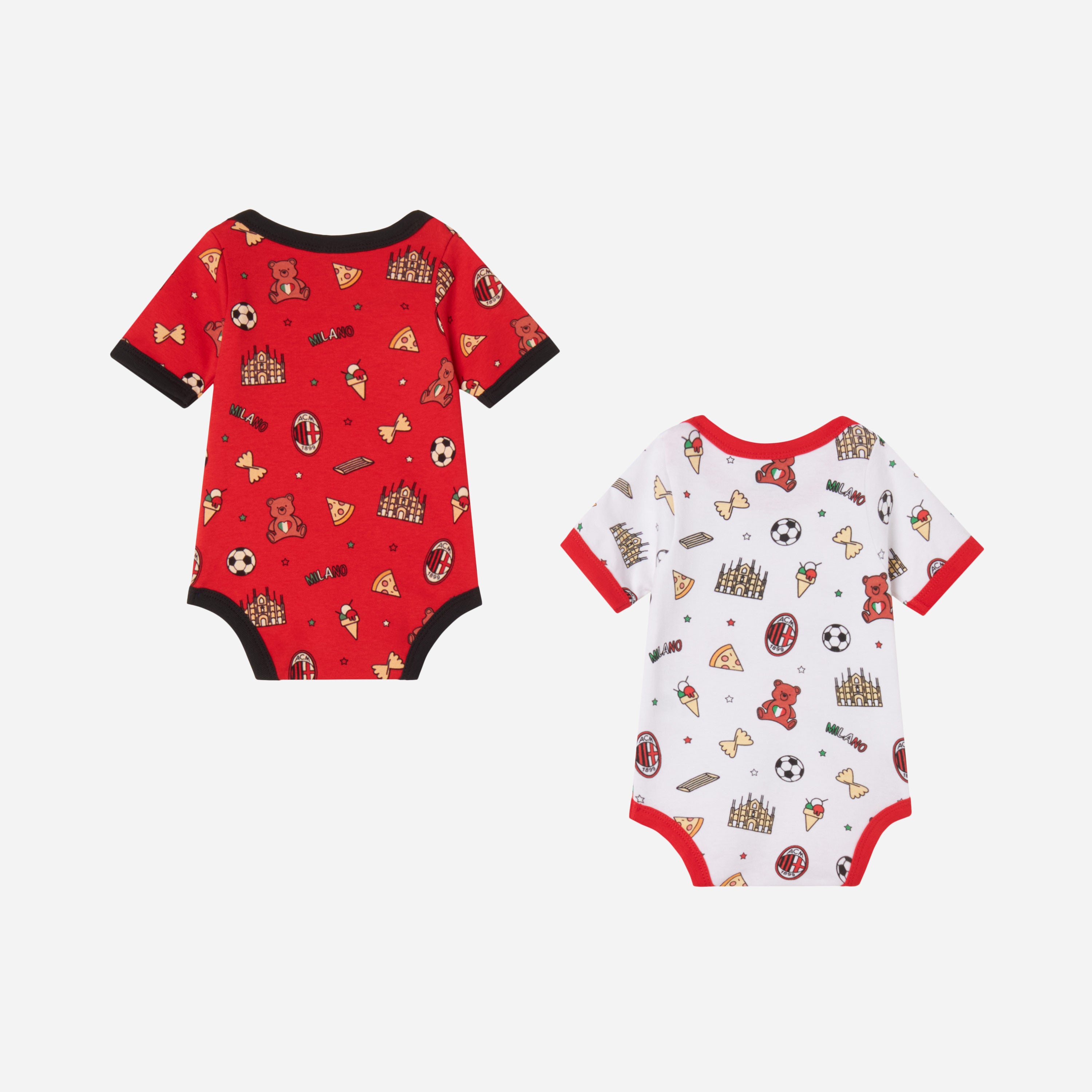 AC Milan Teddy Collection bodysuit neonato 2 pezzi cotone
