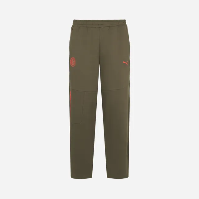AC Milan Pumatech 2026/27 pantaloni uomo verdi tasche zip
