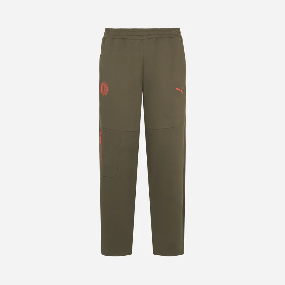 AC Milan Pumatech 2026/27 pantaloni uomo verdi tasche zip