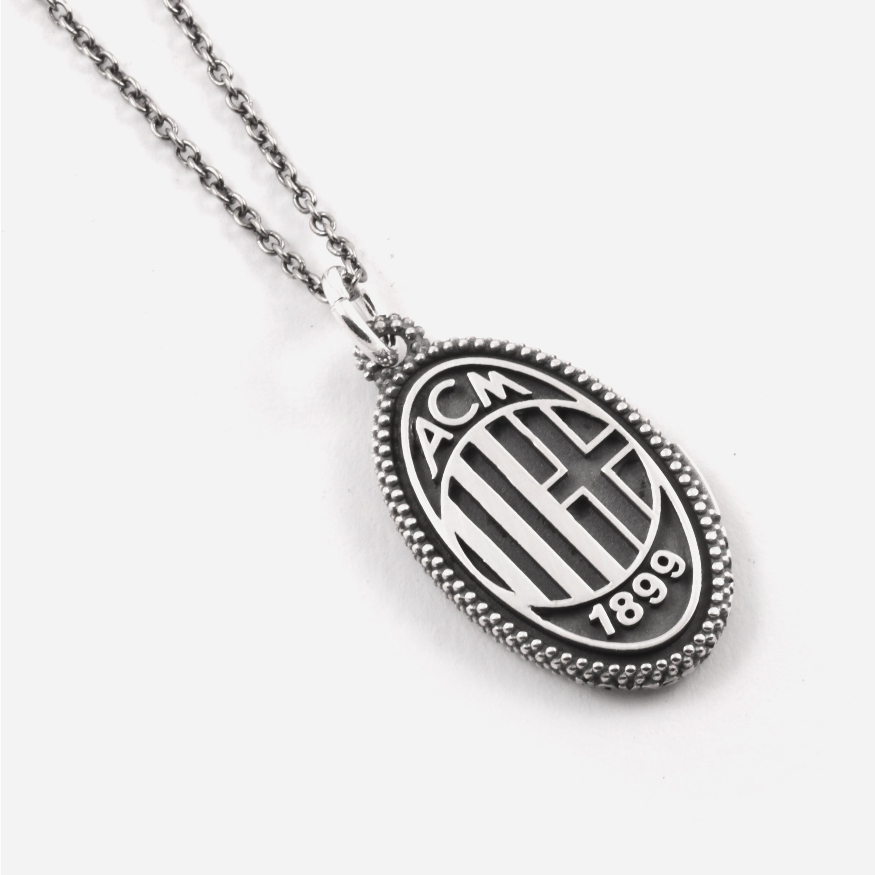 Nove25 x Milan collana argento logo silver