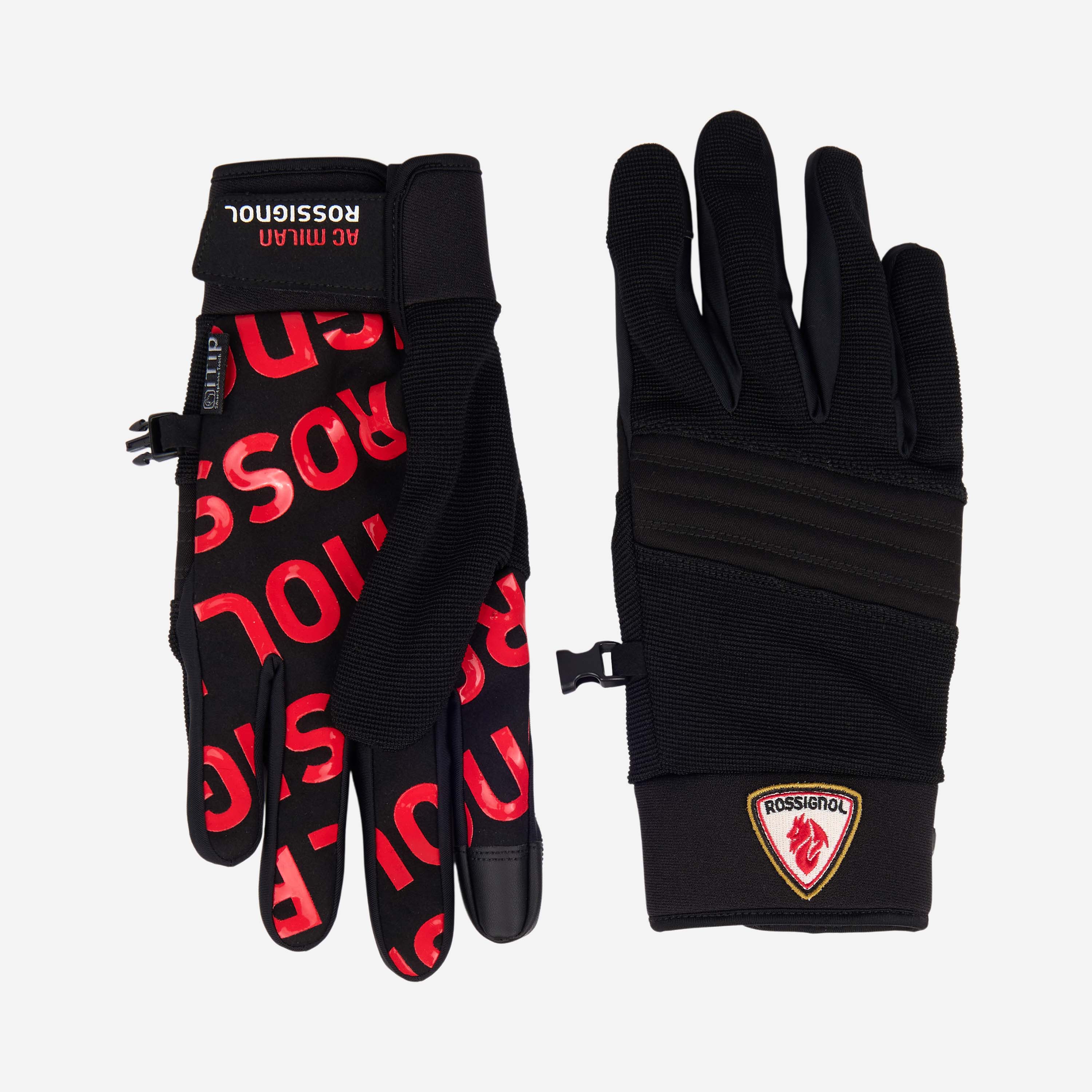 AC Milan Rossignol Pro Gloves guanti sci touch unisex