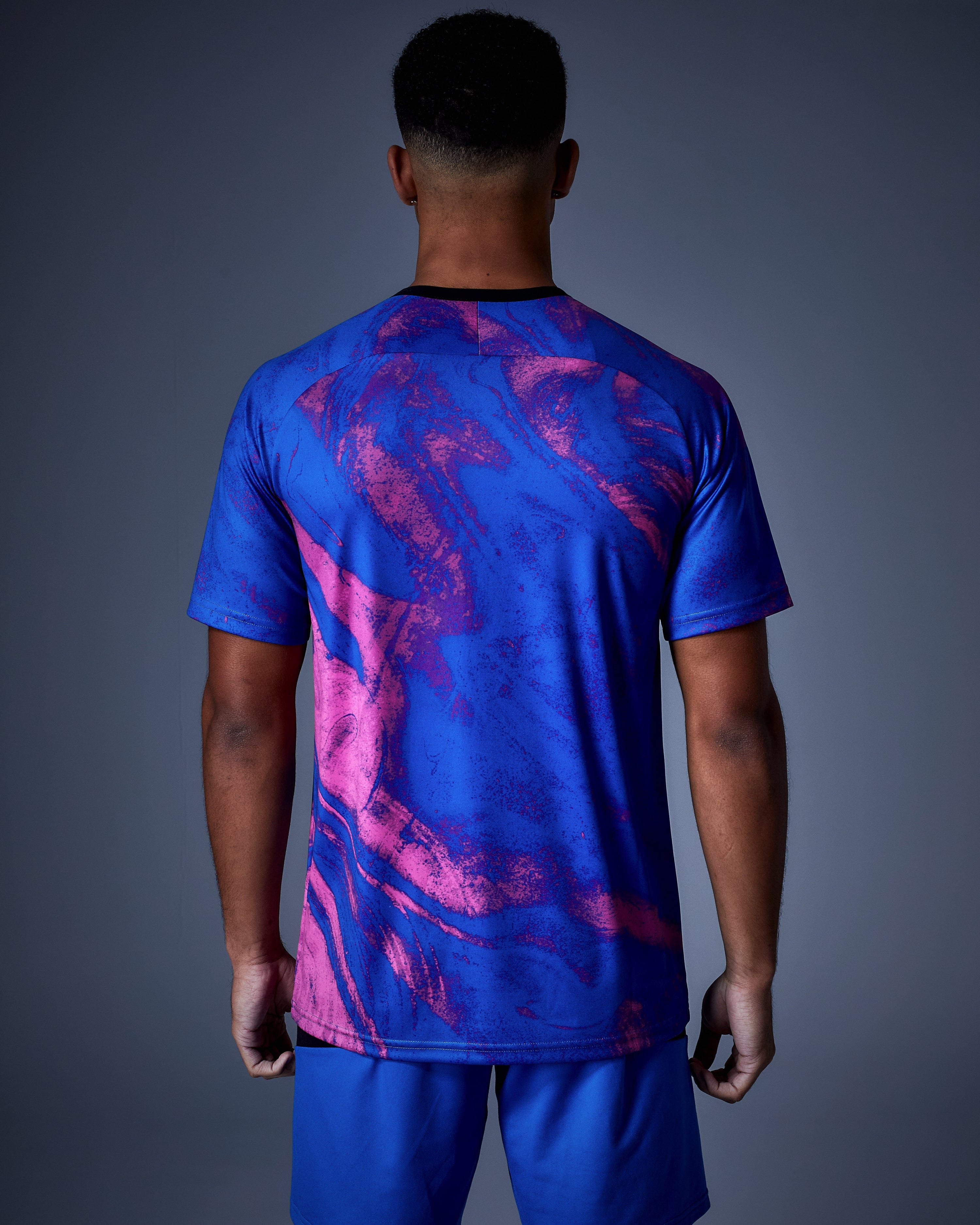 Wales SUDU SPT 01 Play t-shirt training blu rosa