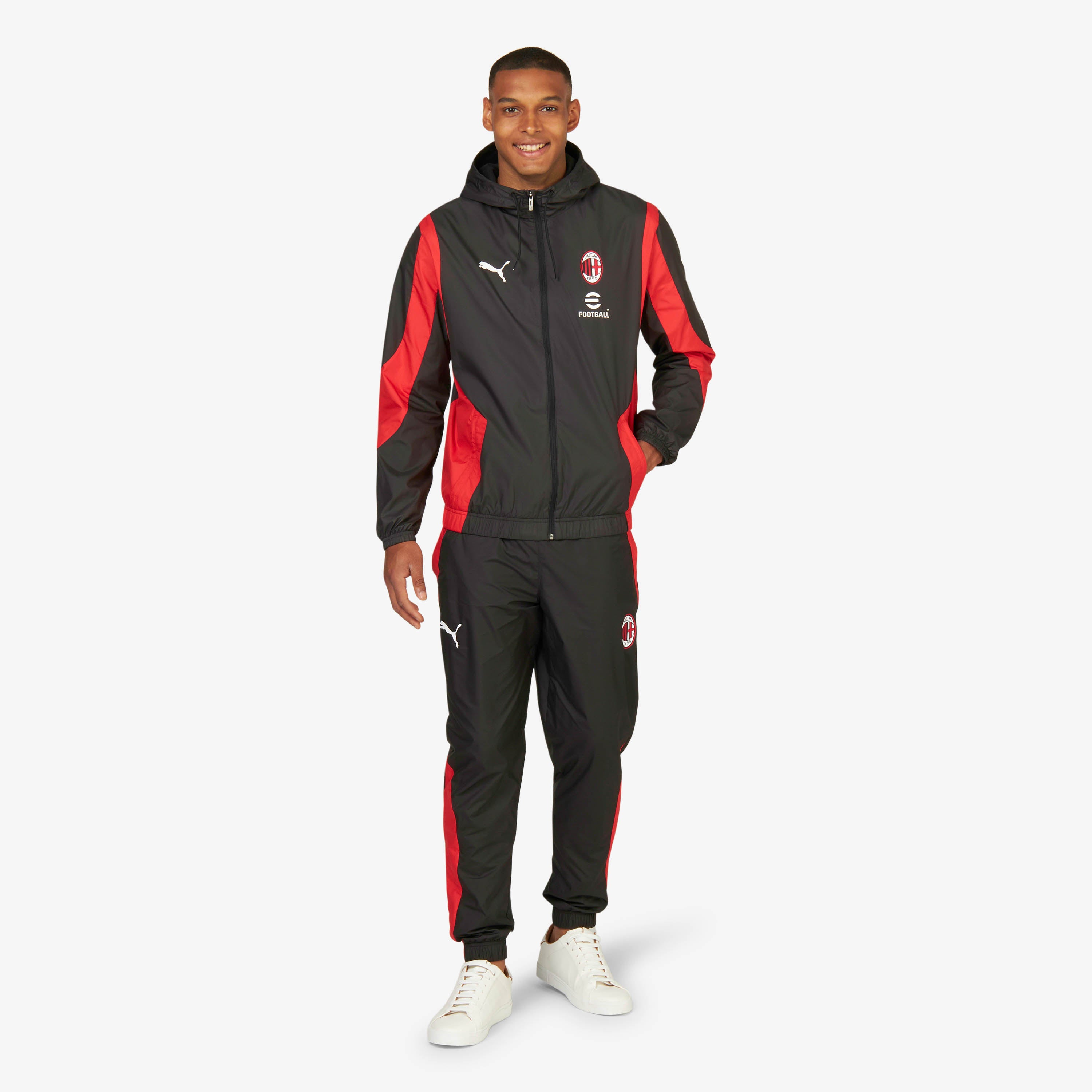 AC Milan Prematch 2023/24 Giacca Uomo Cappuccio M