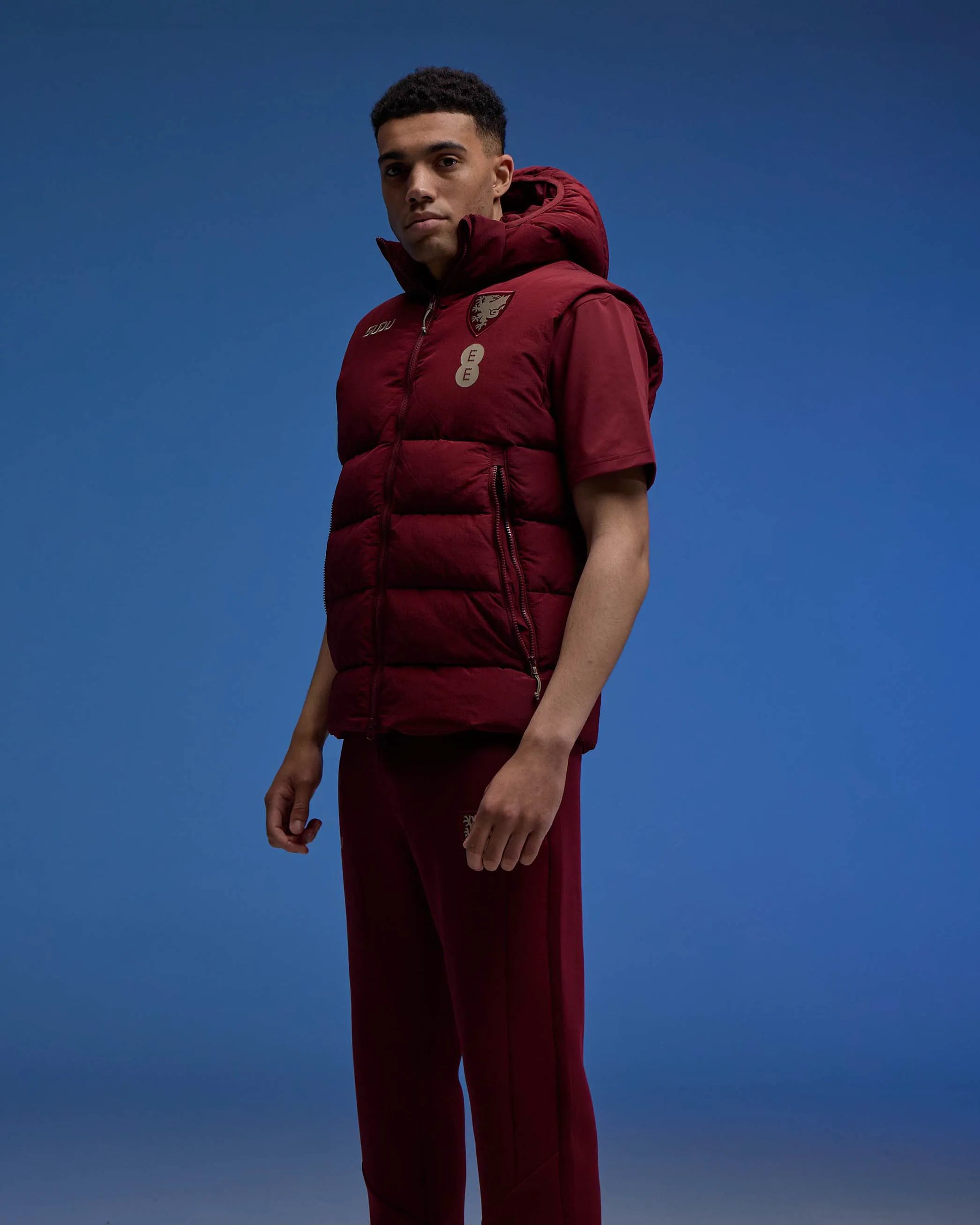 Wales Travel Players Home gilet uomo bordeaux cabernet