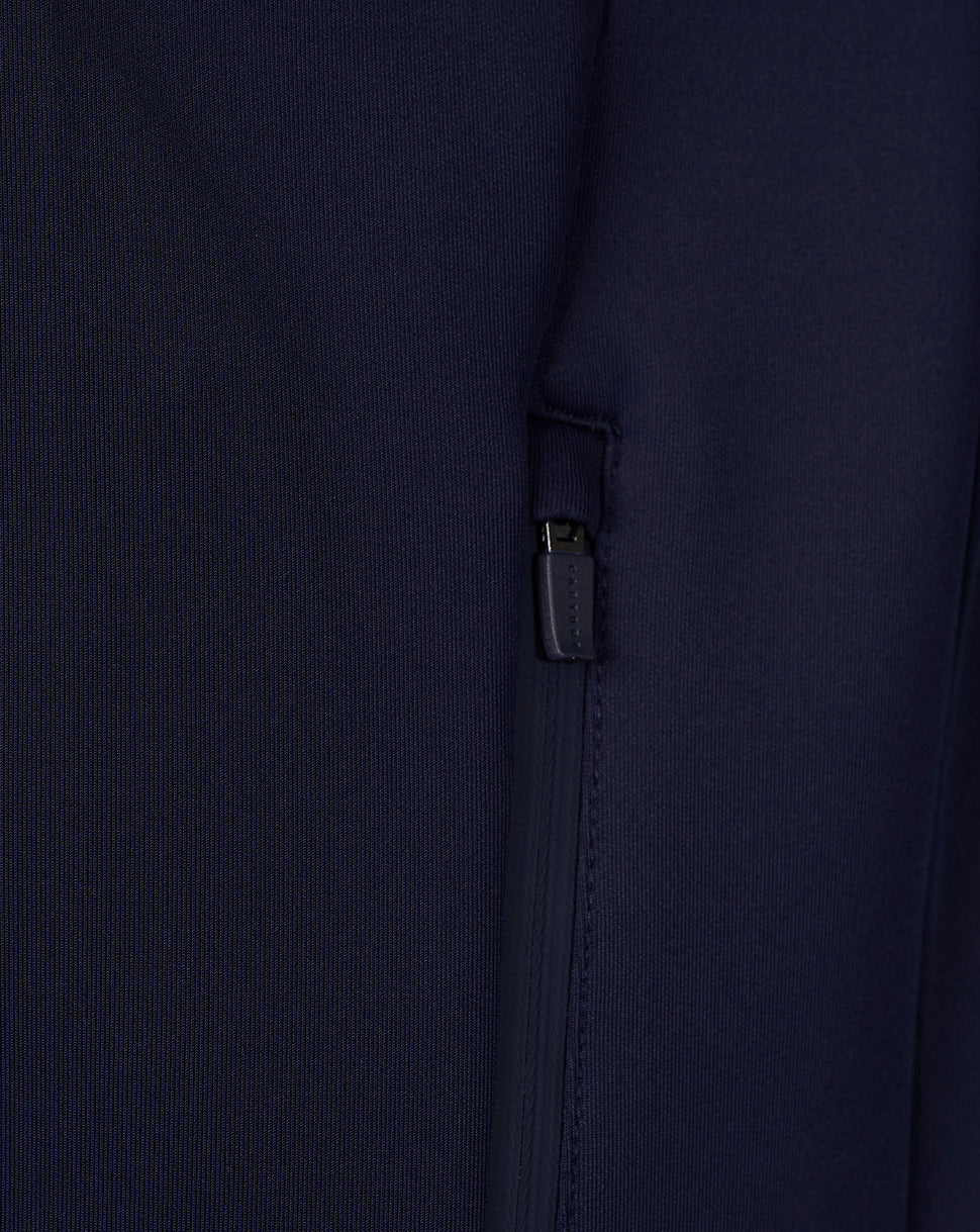 Twente Travel 26/27 Felpa Zip Uomo blu con cappuccio
