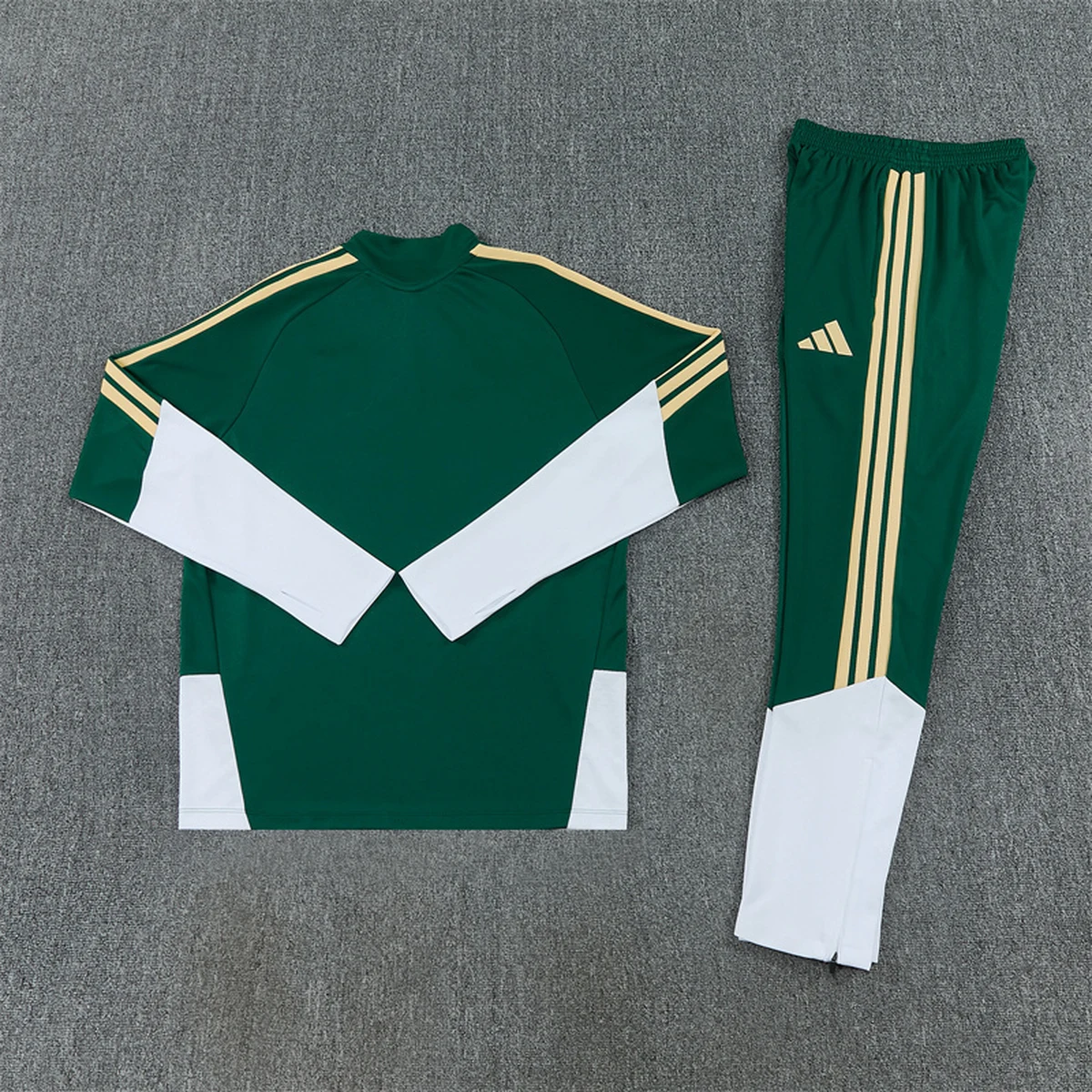 Italia 2026/27 tuta verde mezza zip S-XXL maniche bianche