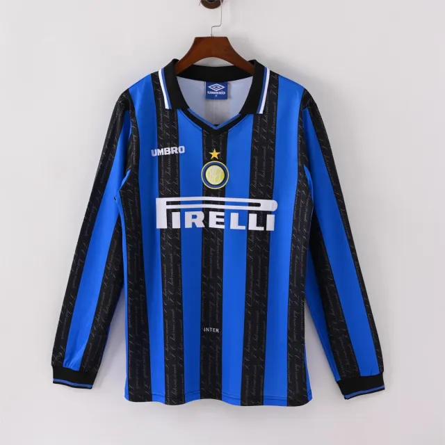 Inter Home 1997/98 maglia manica lunga nerazzurra Umbro