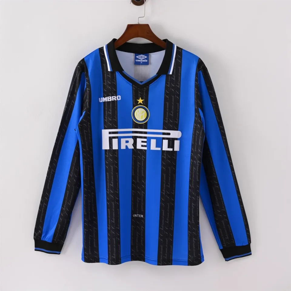 Inter Home 1997/98 maglia manica lunga nerazzurra Umbro