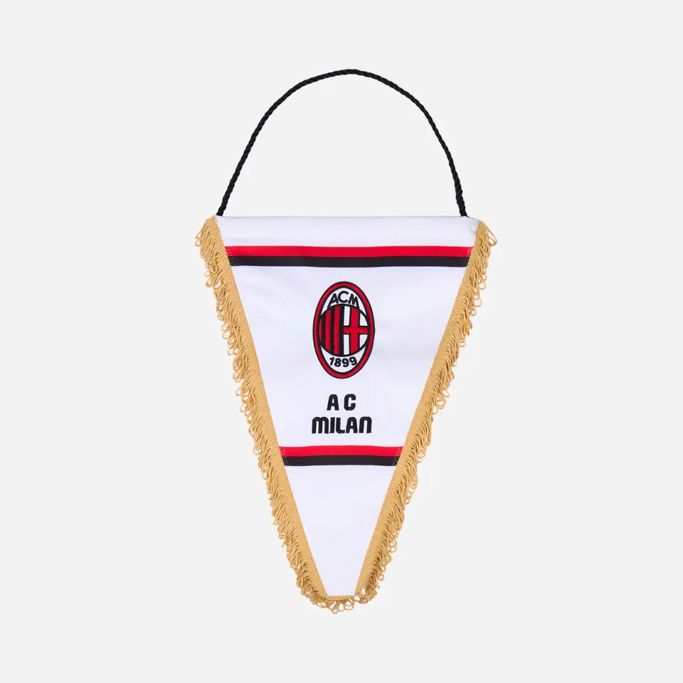 AC Milan Gagliardetto White Pennant Bianco Taglia Unica