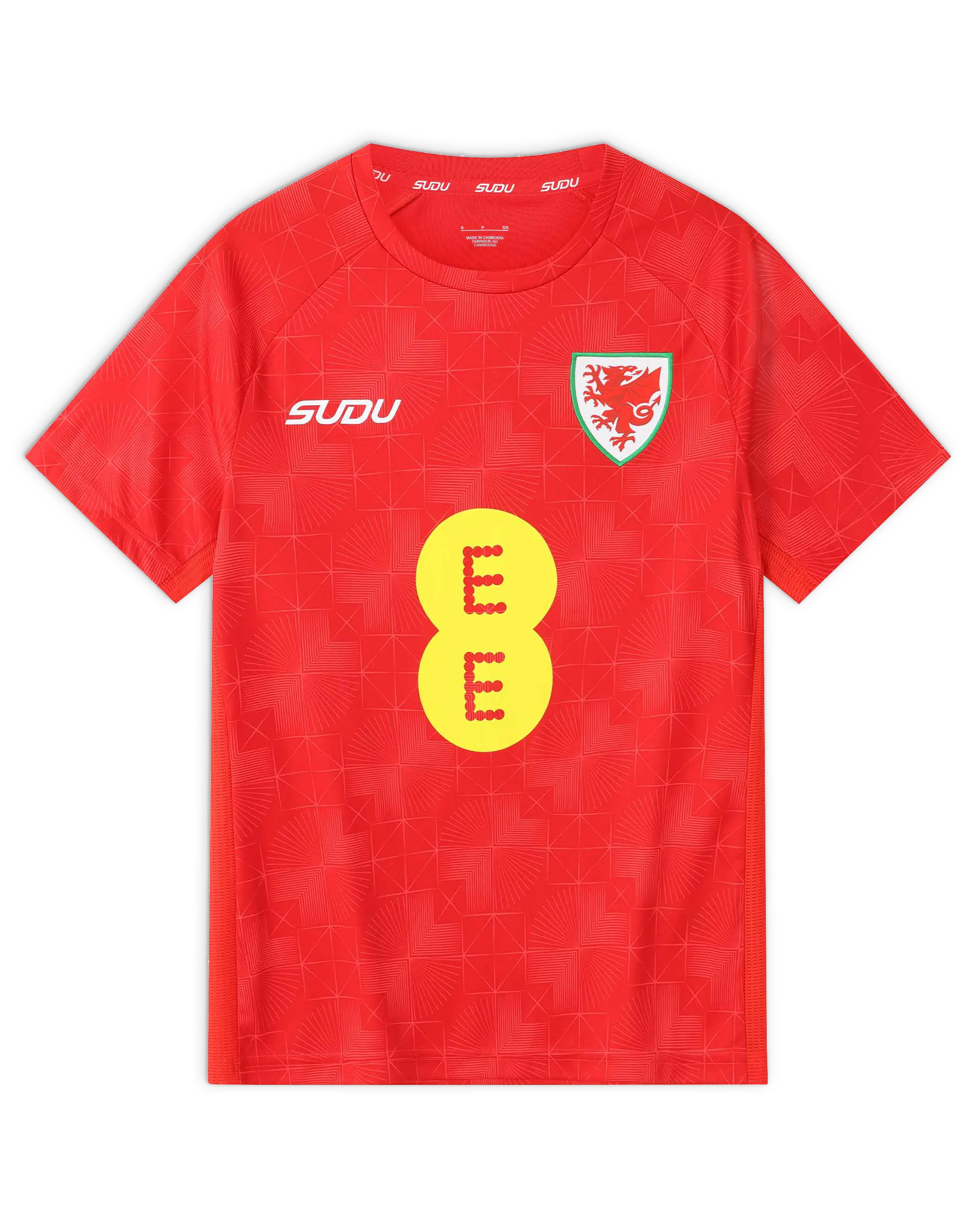 Wales SUDU 2026-28 t-shirt training home donna rossa