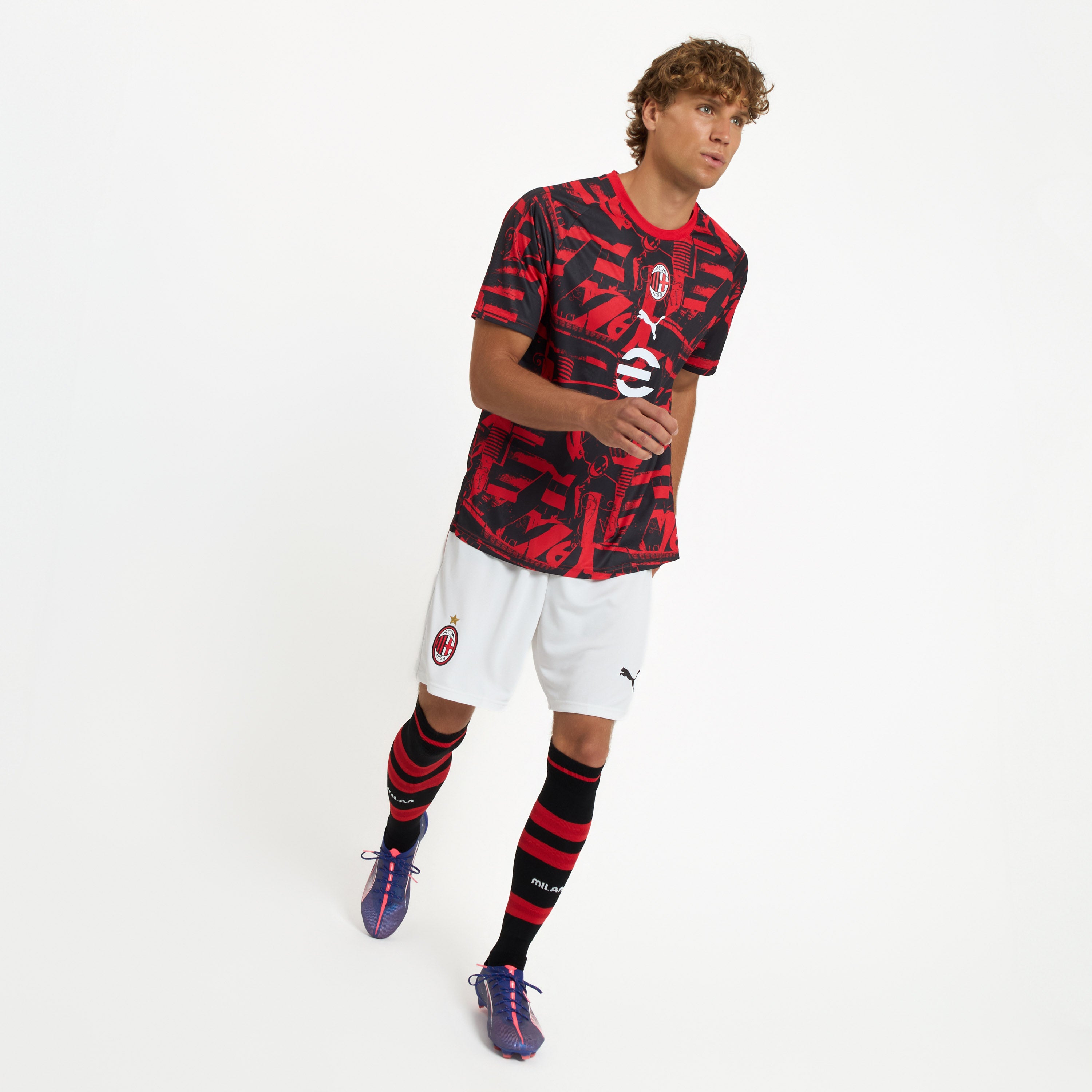 AC Milan Prematch 2026/27 T-Shirt Uomo Rossonera DryCell