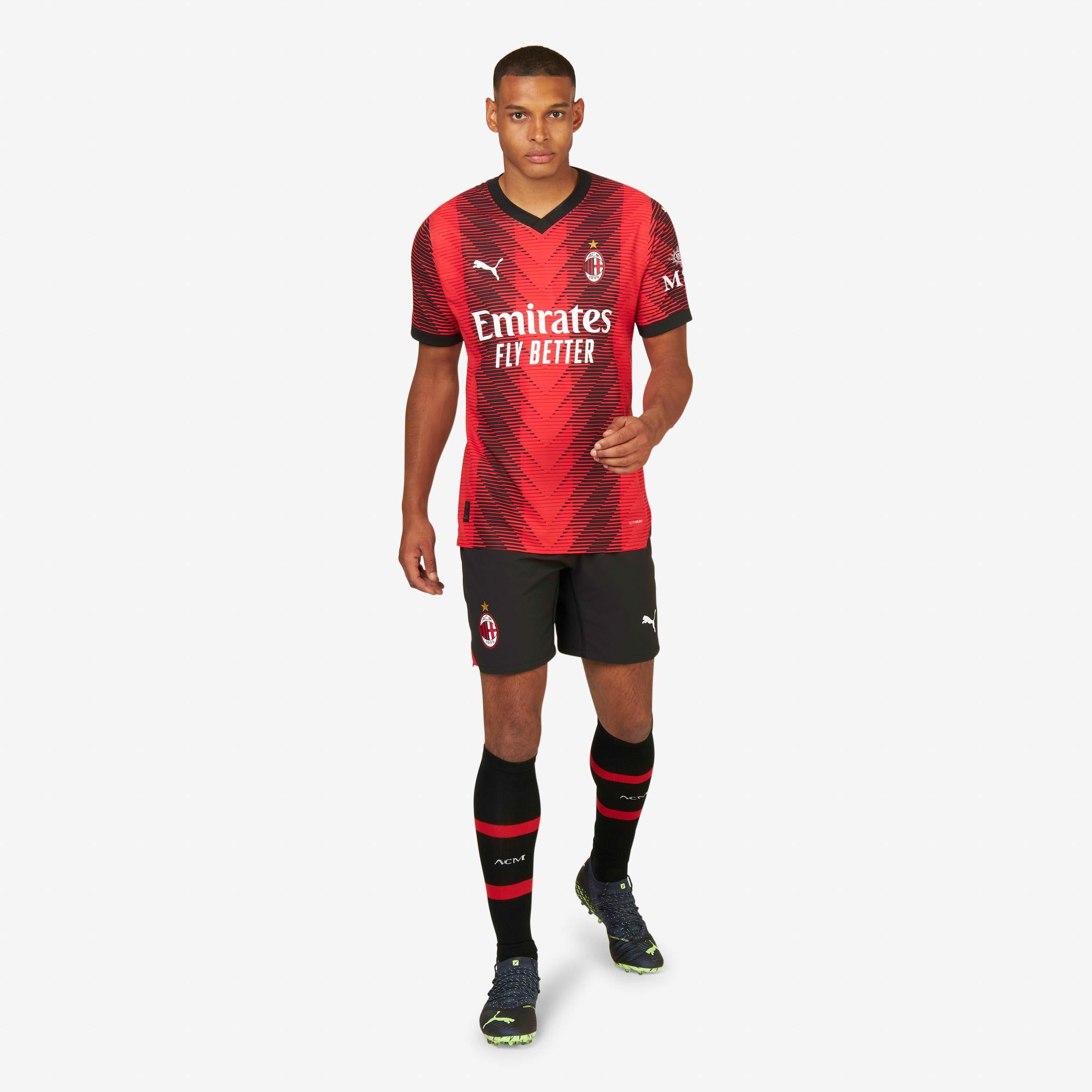 AC Milan Home Authentic 2023/24 maglia rossa nera