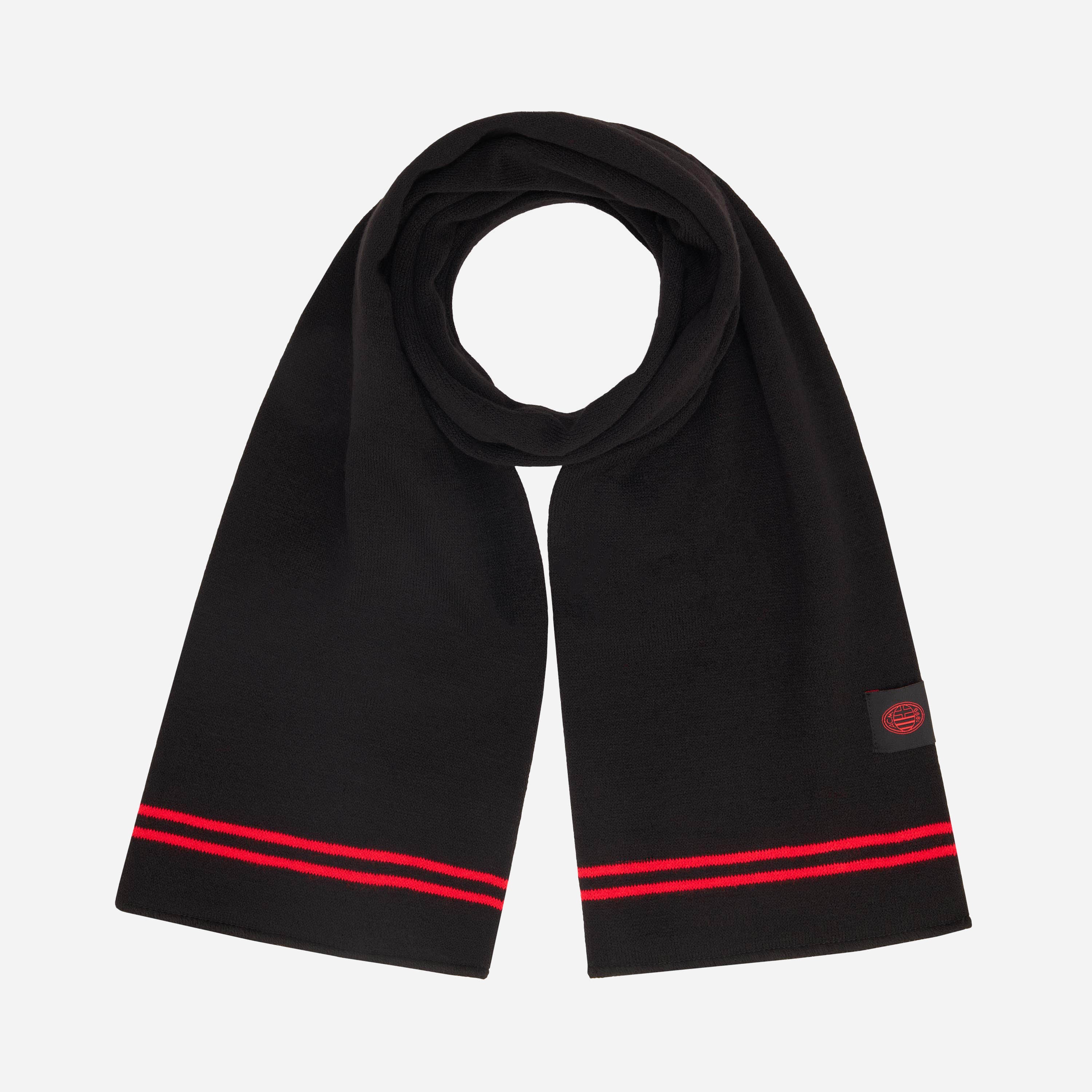 AC Milan sciarpa nera logo taglia unica stadio