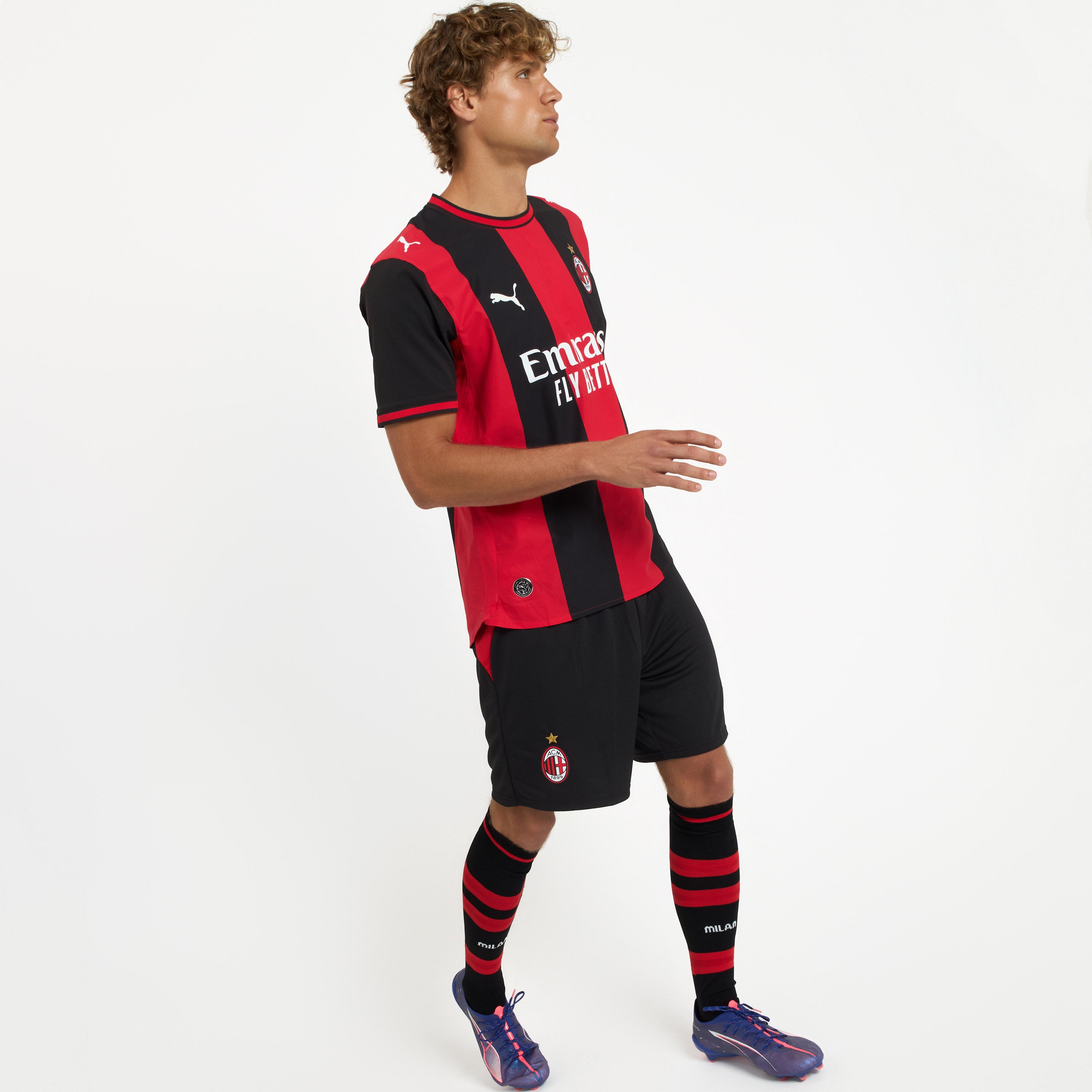 AC Milan Home 2026/27 Pantaloncini Neri Uomo L Poliestere
