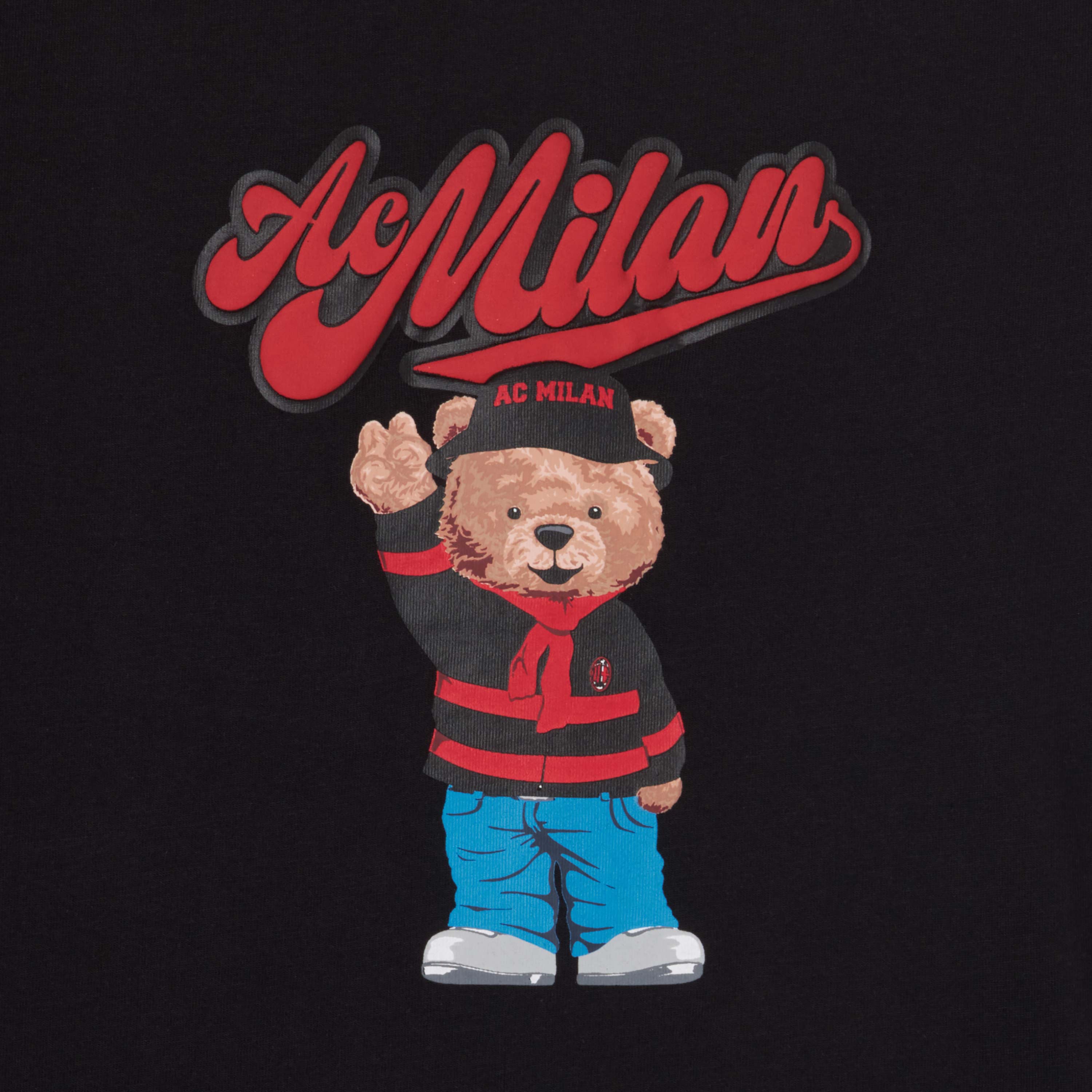 AC Milan Teddy T-Shirt bambino nera 10 anni