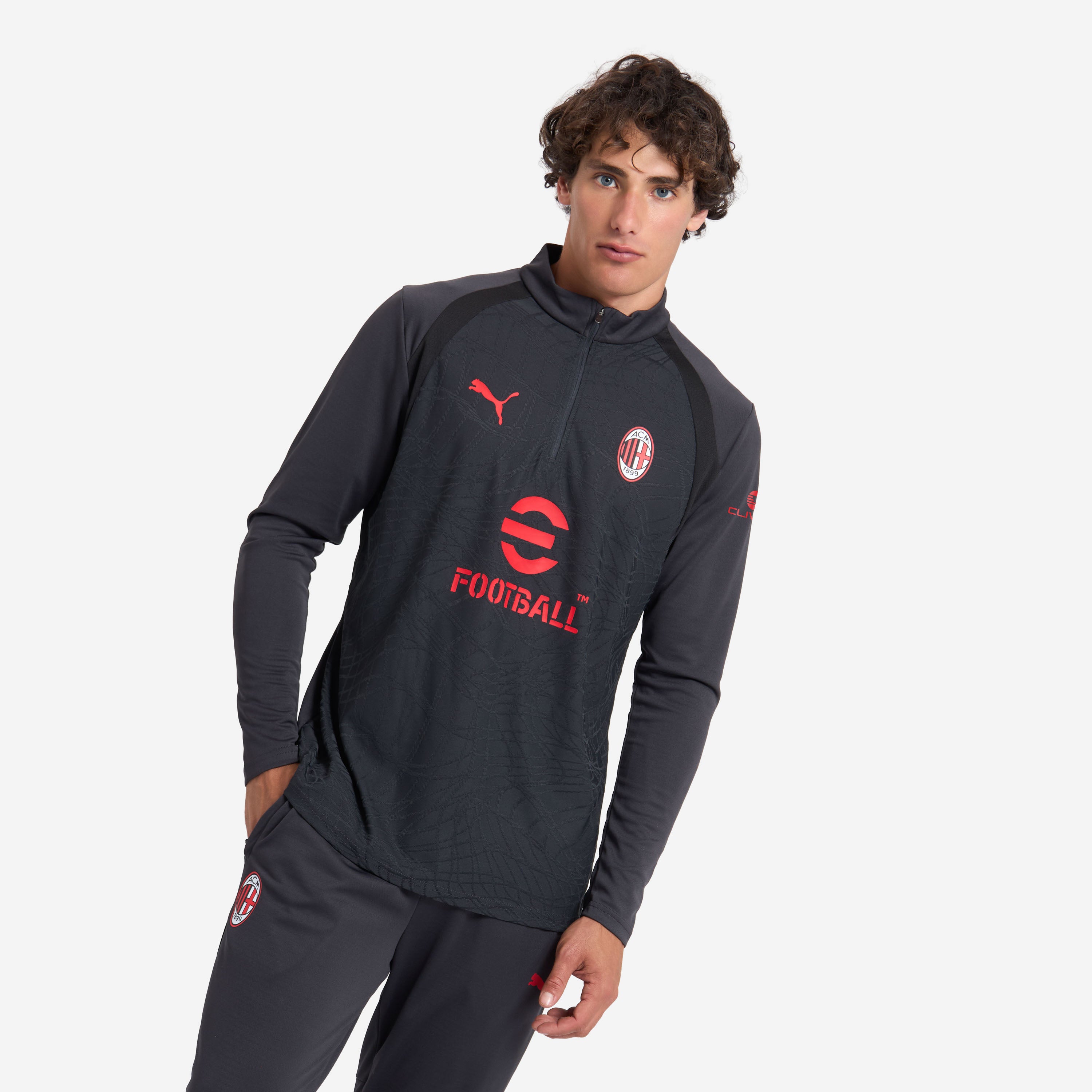 AC Milan Training 2026/27 felpa zip grigia uomo taglia M