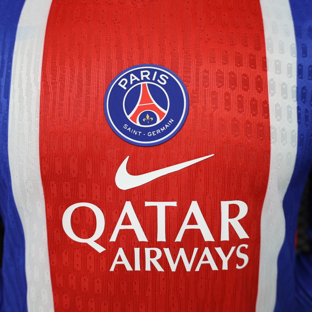 PSG 2026/27 prima maglia maniche lunghe giocatore blu