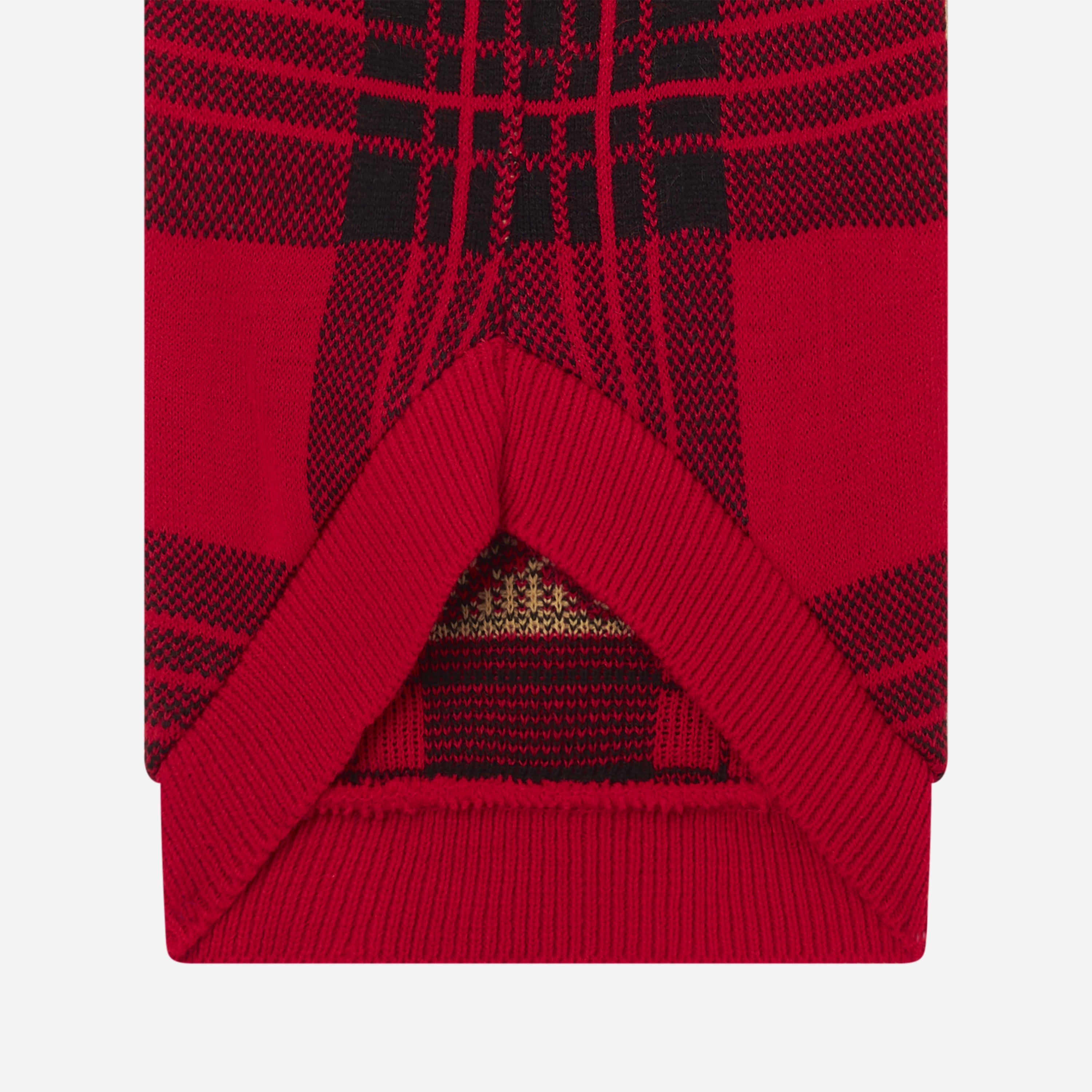 AC Milan Christmas Dog Jumper maglione cane rosso tartan S-L