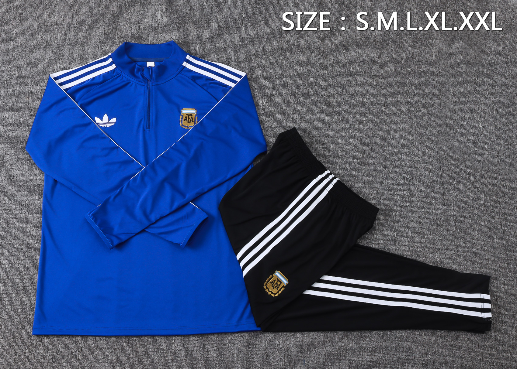 Tifoso Store Tuta Argentina 2026/27 tuta sportiva blu mezza zip