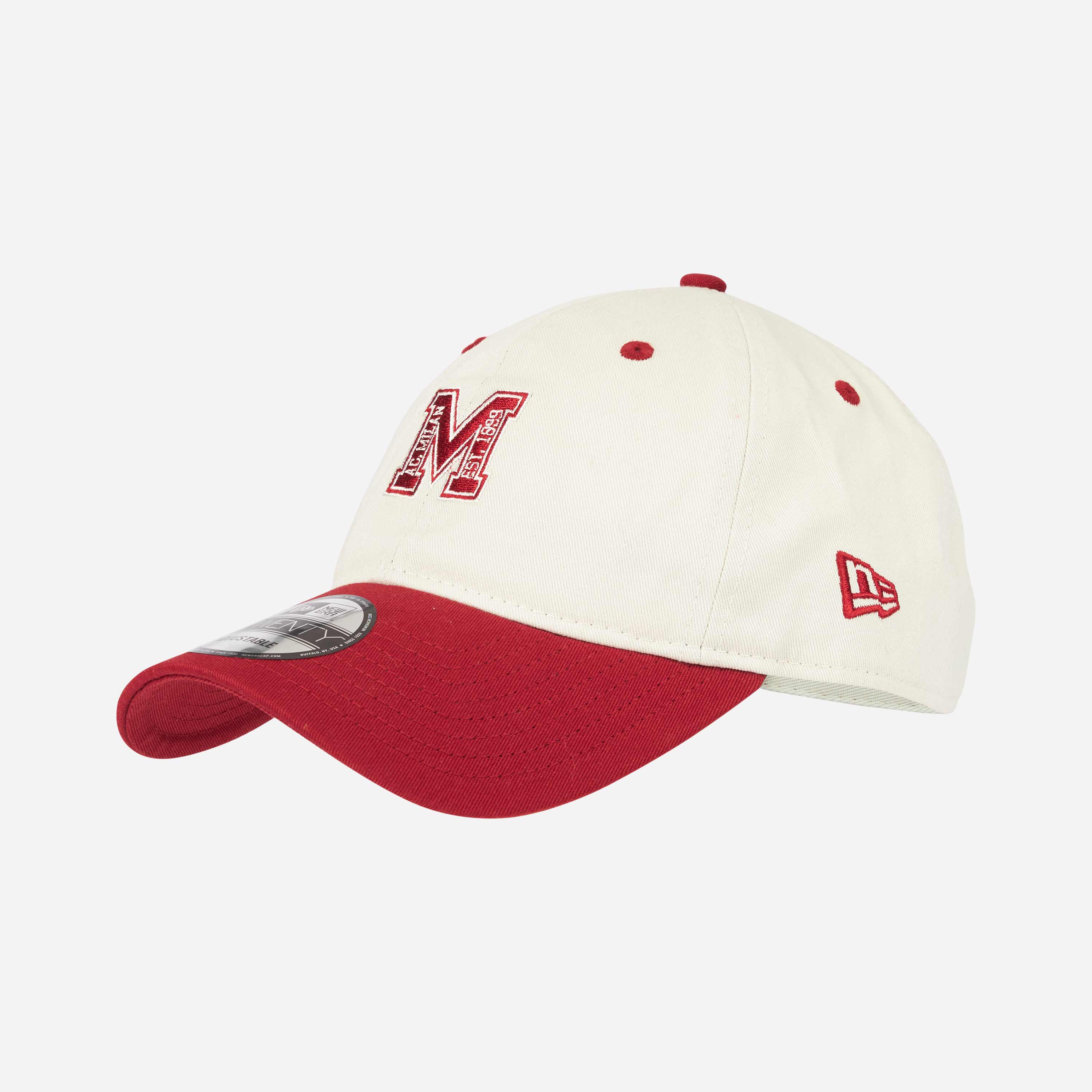 New Era 9Twenty AC Milan Cappello Bianco Unica Cotone