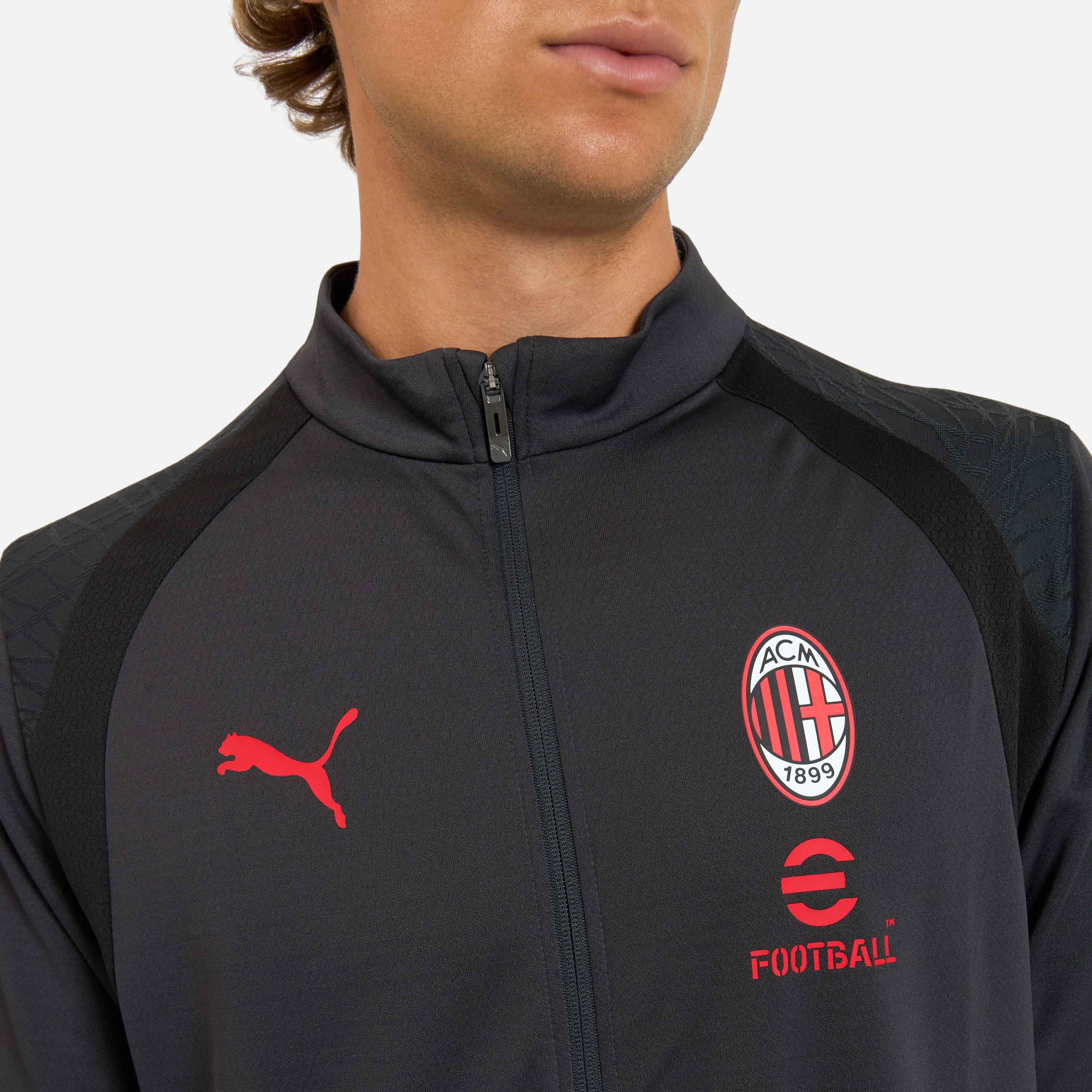 AC Milan Training 2026/27 giacca grigia zip uomo
