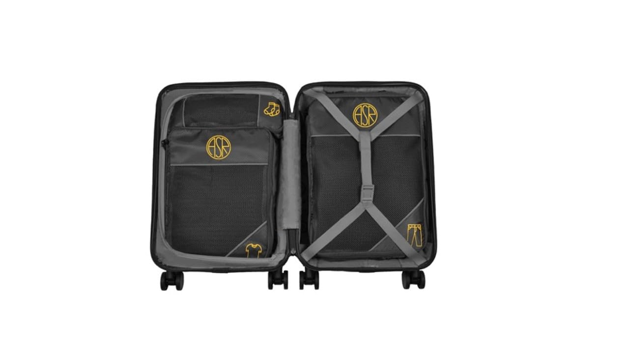Roma Fanshop Organizer Valigia 5 Pezzi Nero AS Roma