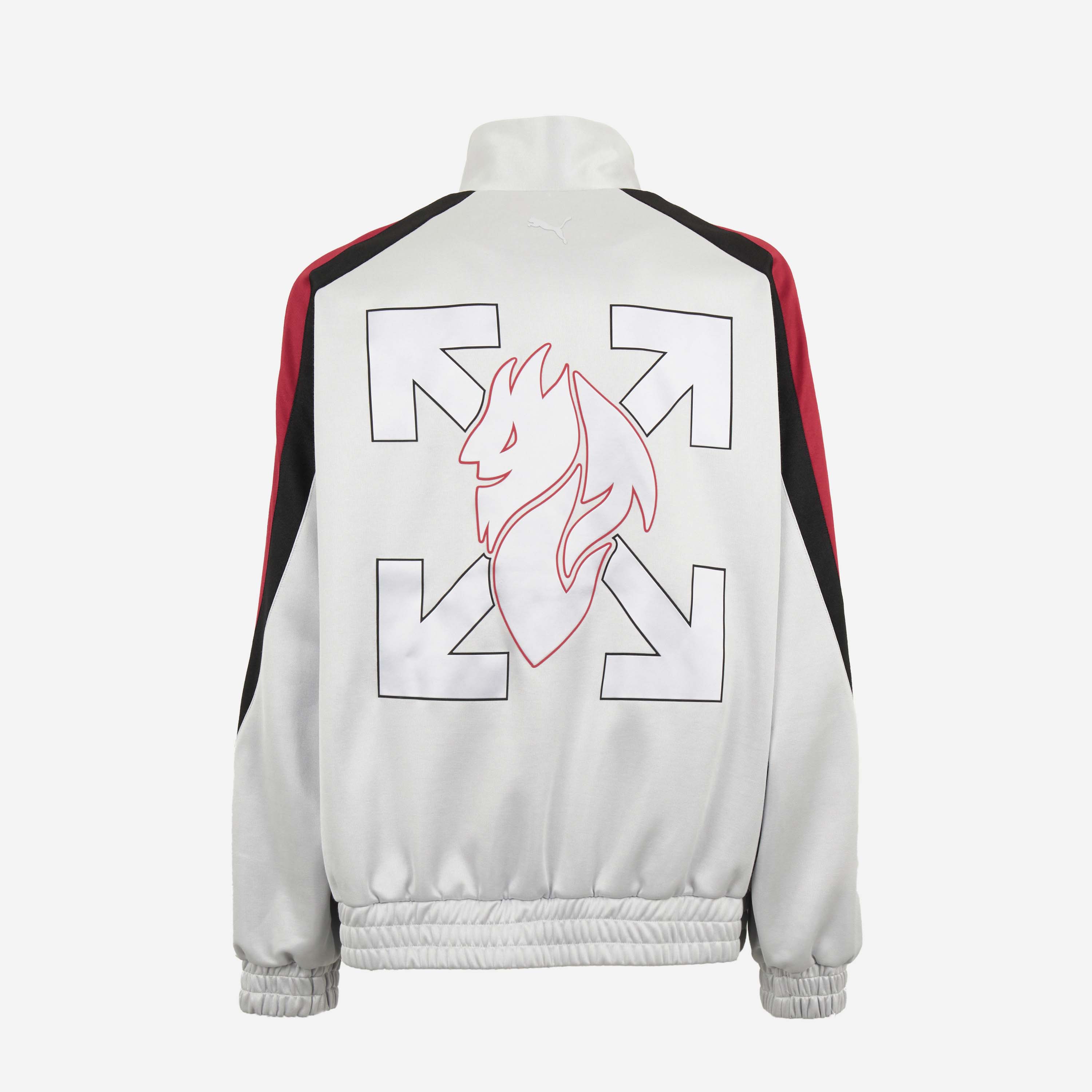 AC Milan Puma x Off-White Track Sweatshirt felpa nera oversize