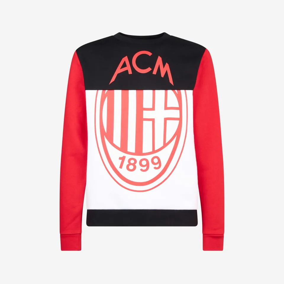 AC Milan Crewneck felpa girocollo uomo M logo