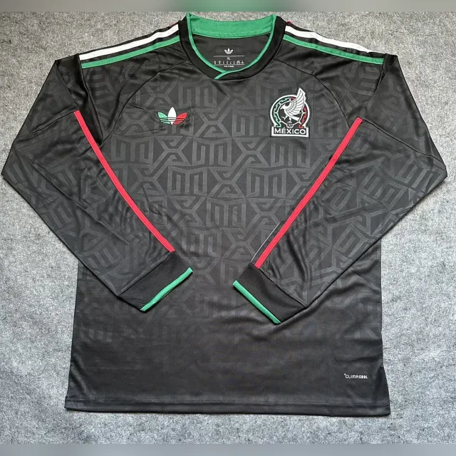Tifoso Store Maglie da Calcio Messico 2026/27 maglia nera manica lunga