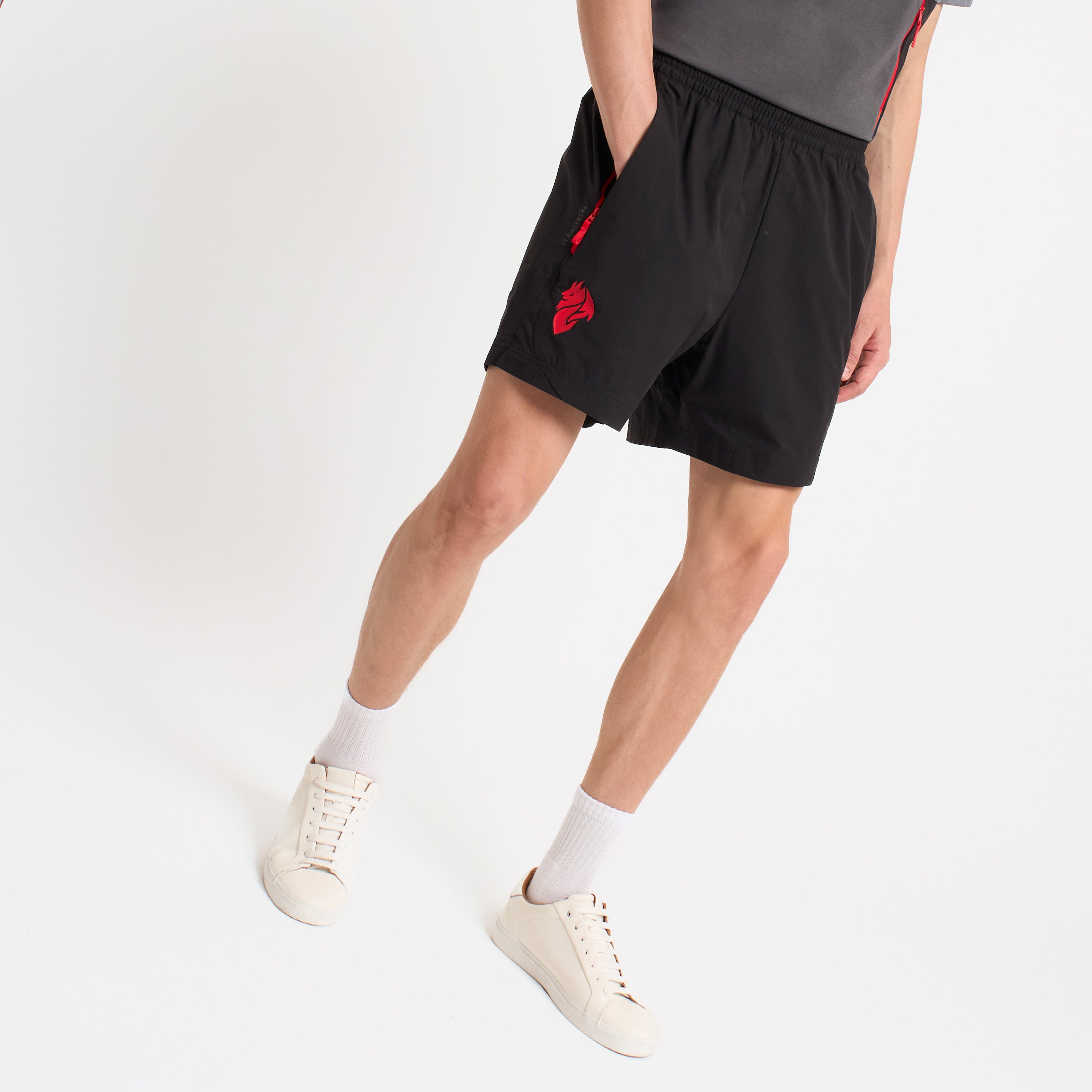 AC Milan Pumatech 2025/26 pantaloncini neri uomo tasche