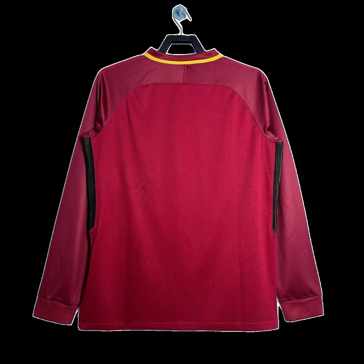 Roma 2017/18 Manica Lunga Maglia Retro rossa