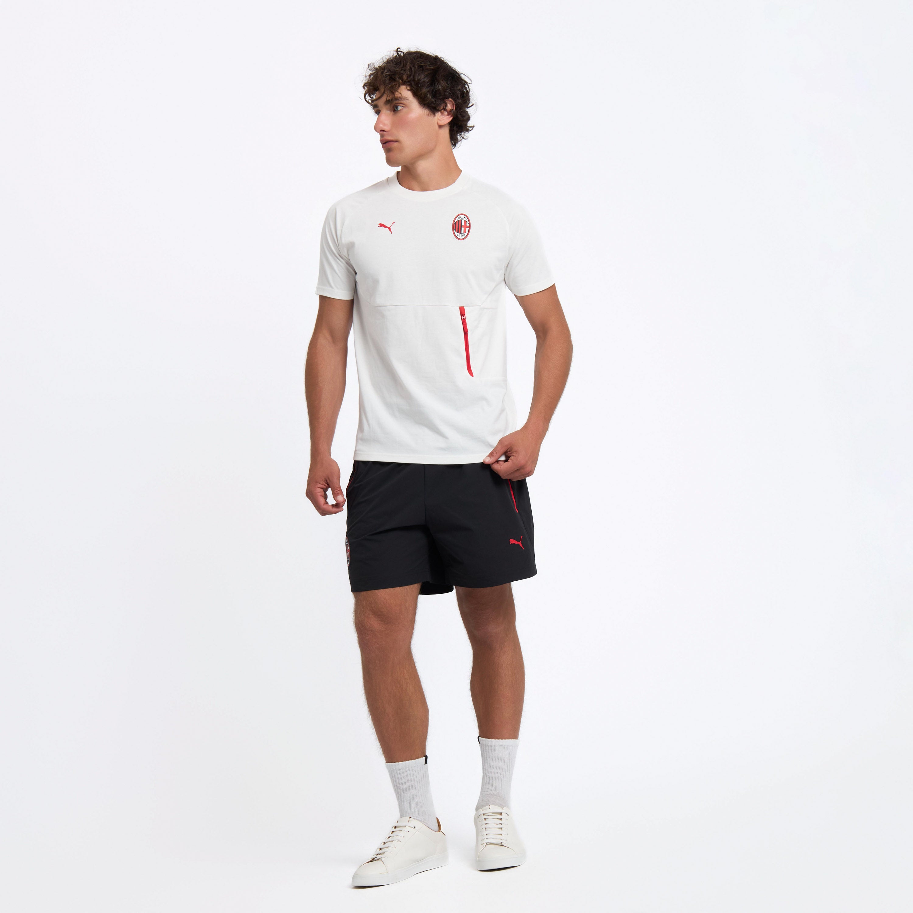 AC Milan Pumatech shorts uomo neri tasche 2026/27