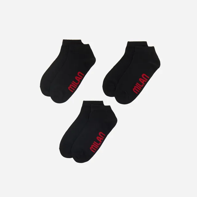 AC Milan Kids Socks Set calzini 3 paia neri 33-37