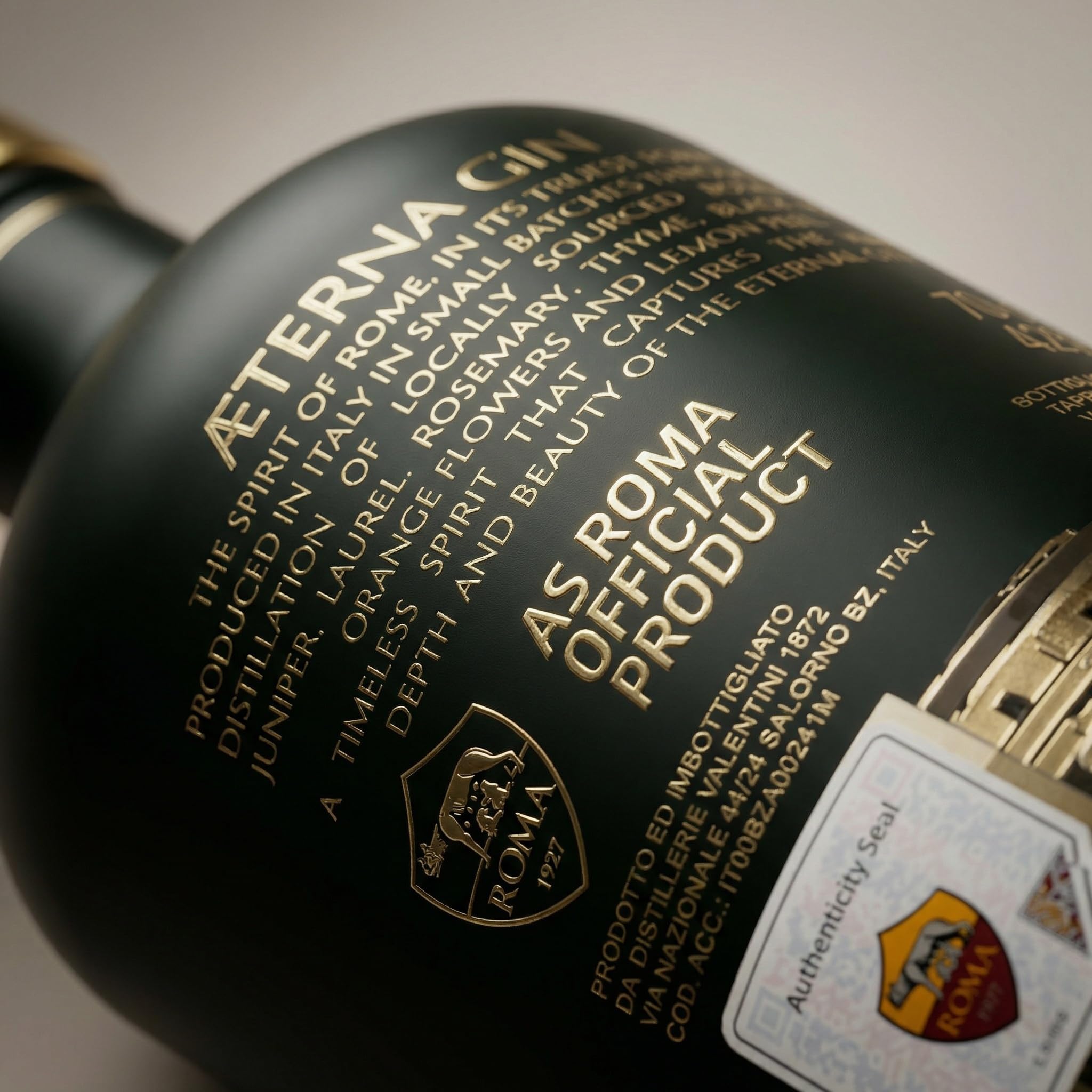 AS Roma Aeterna Gin mediterraneo 70cl regalo tifoso