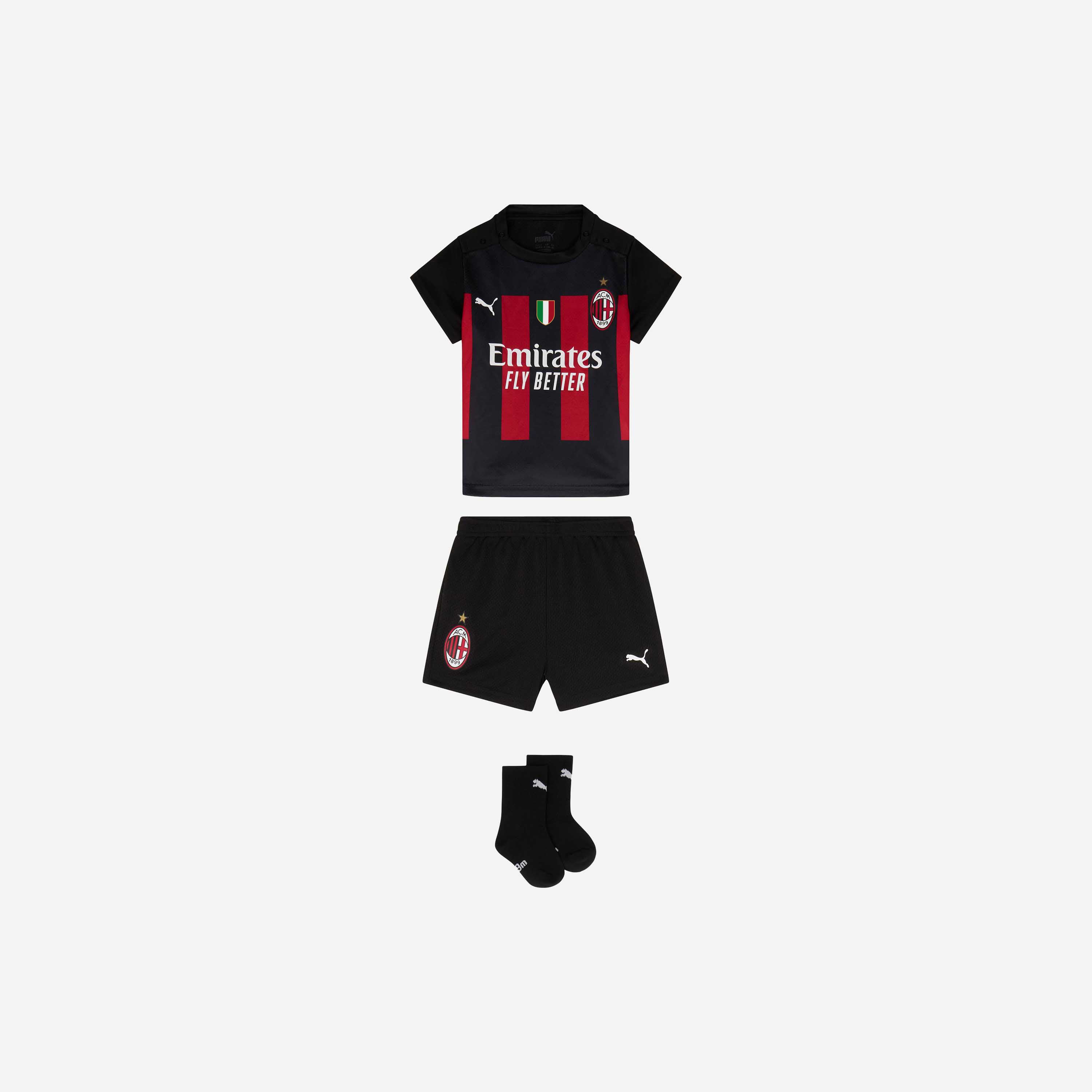 AC Milan Home 2022/23 kit neonato rosso nero 12 mesi
