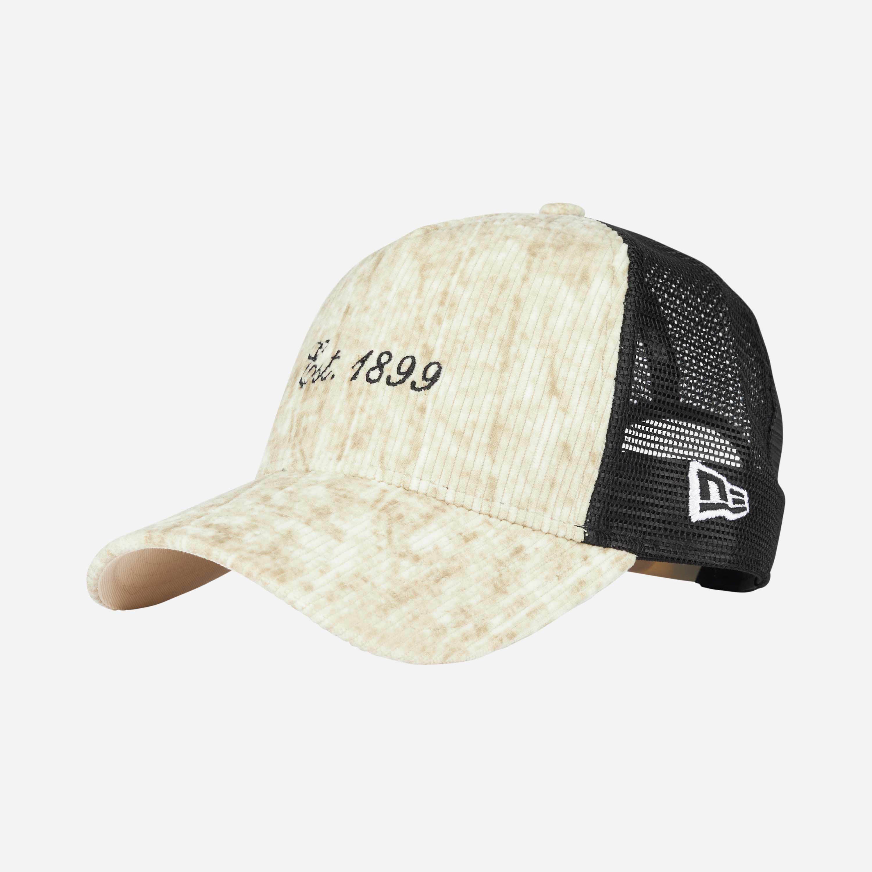 New Era X AC Milan Trucker Cap Velluto Beige Est. 1899